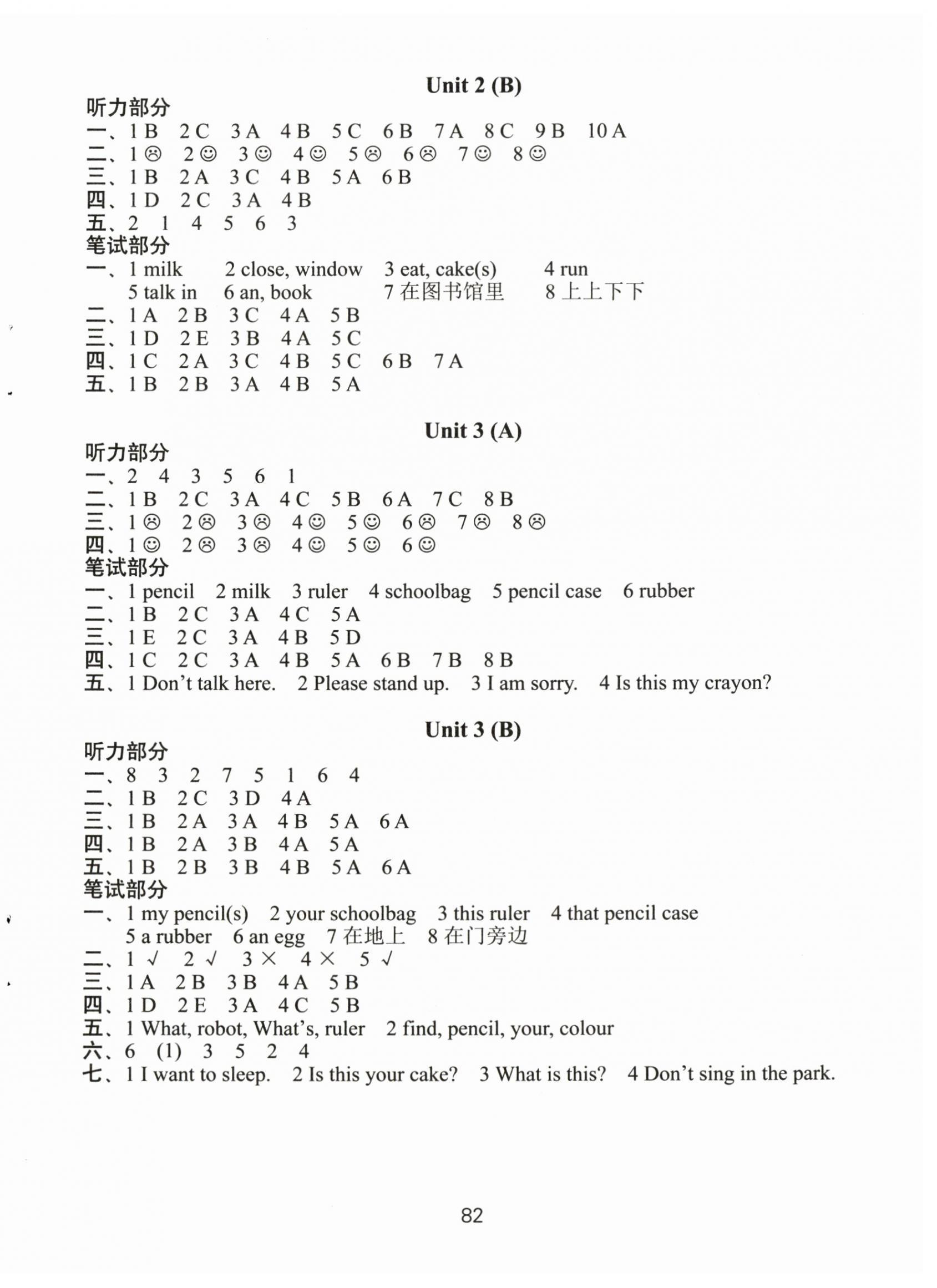 2024年課課練小學(xué)英語AB卷三年級(jí)下冊(cè)譯林版升級(jí)版 參考答案第2頁(yè)