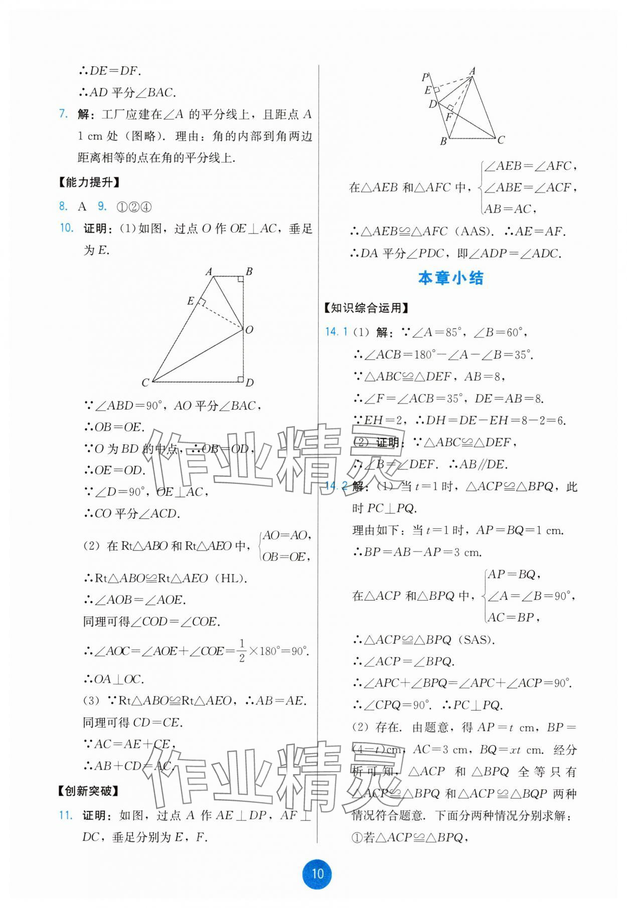 2025年能力培养与测试八年级数学上册人教版 第10页