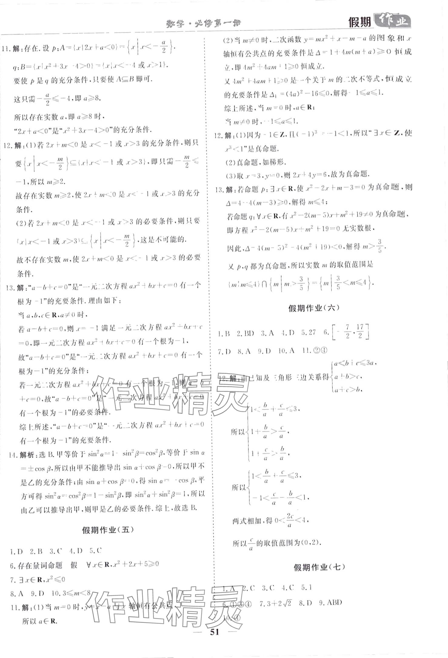 2024年快樂假期崇文書局高一數(shù)學必修第一冊 第2頁