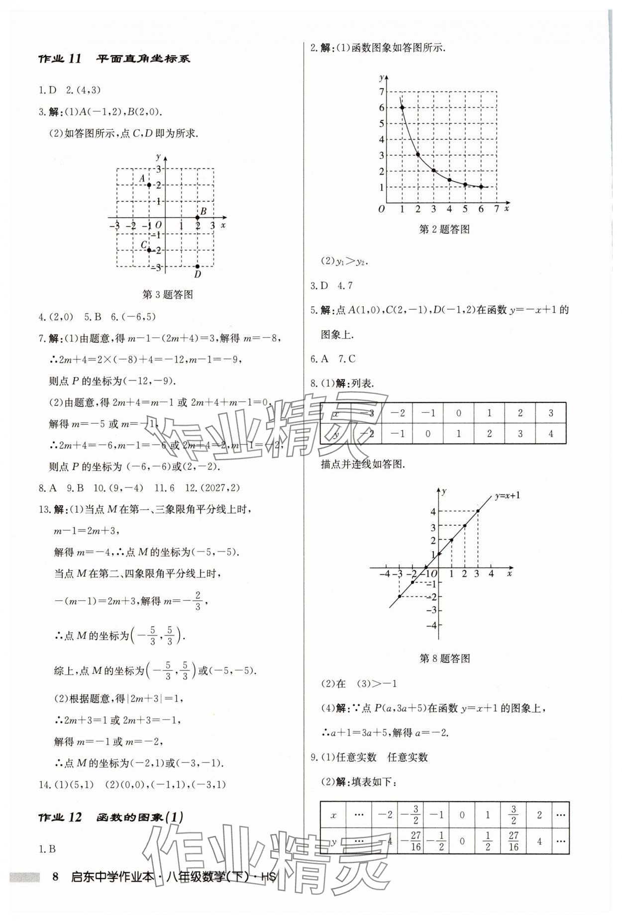 2025年啟東中學(xué)作業(yè)本八年級(jí)數(shù)學(xué)下冊(cè)華師大版吉林專版 第8頁(yè)