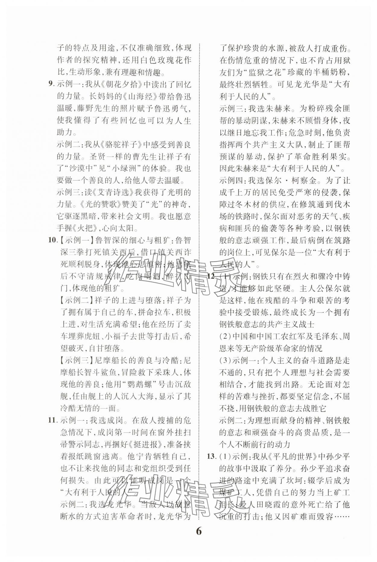 2024年浙江中考優化指導語文 第6頁