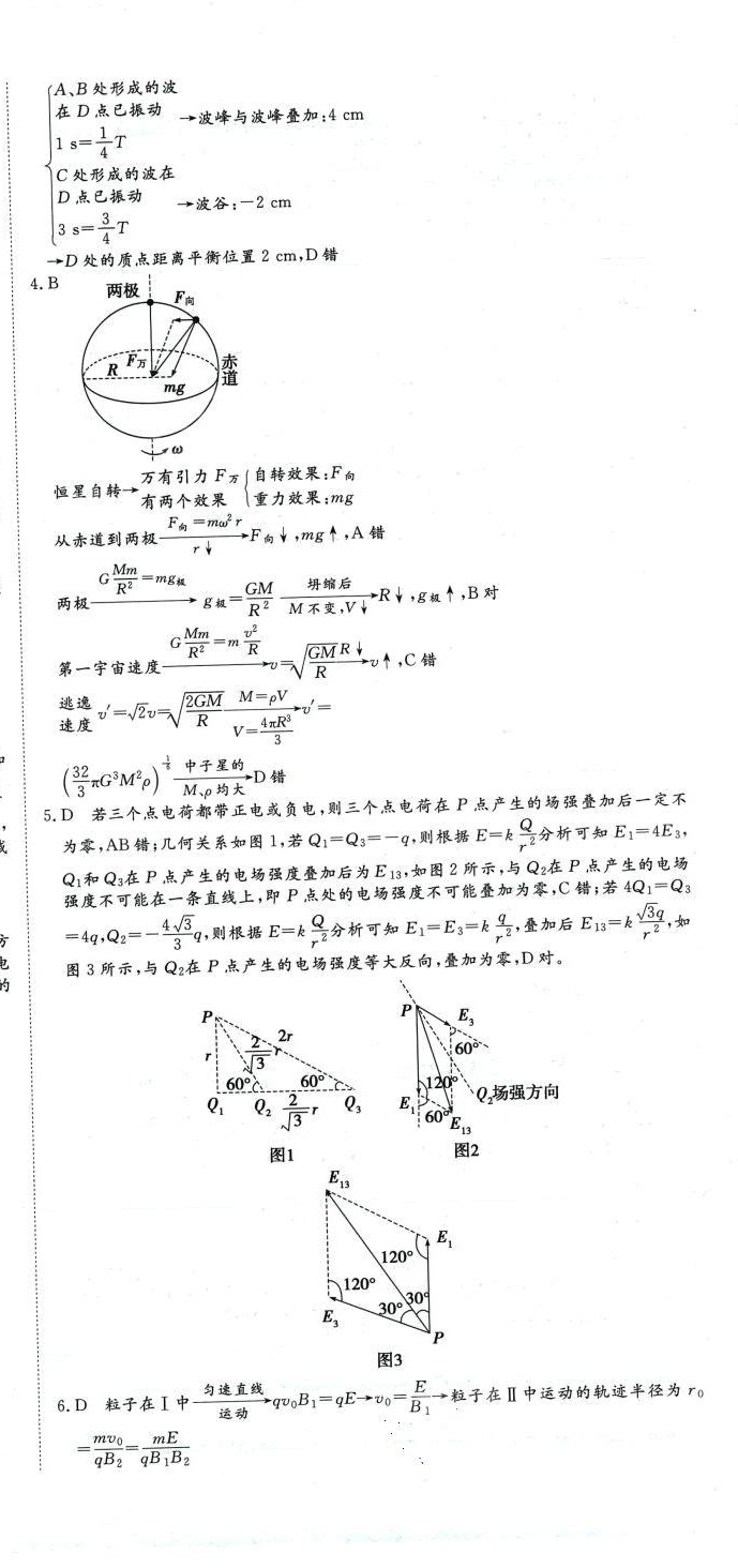 2024年必刷題刷真題高中物理 參考答案第12頁