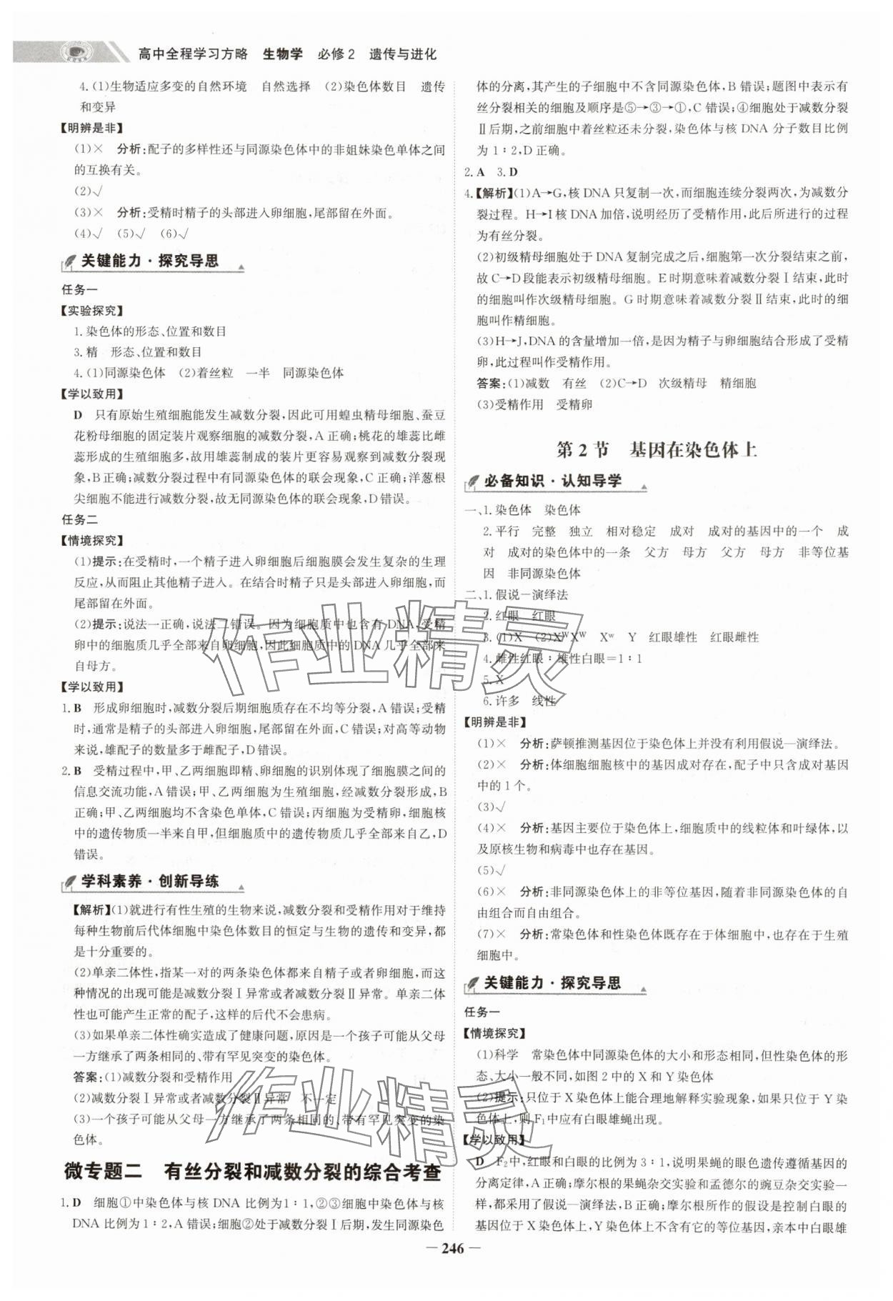 2025年世紀(jì)金榜高中全程學(xué)習(xí)方略高中生物必修2 第6頁(yè)