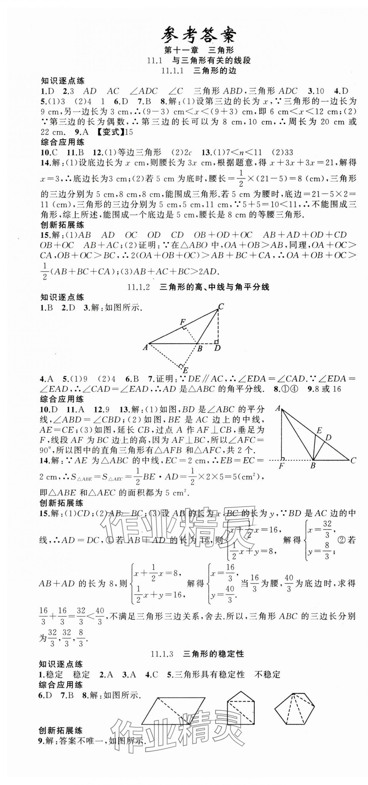 2024年同步作業(yè)本練闖考八年級(jí)數(shù)學(xué)上冊(cè)人教版安徽專版 第1頁(yè)