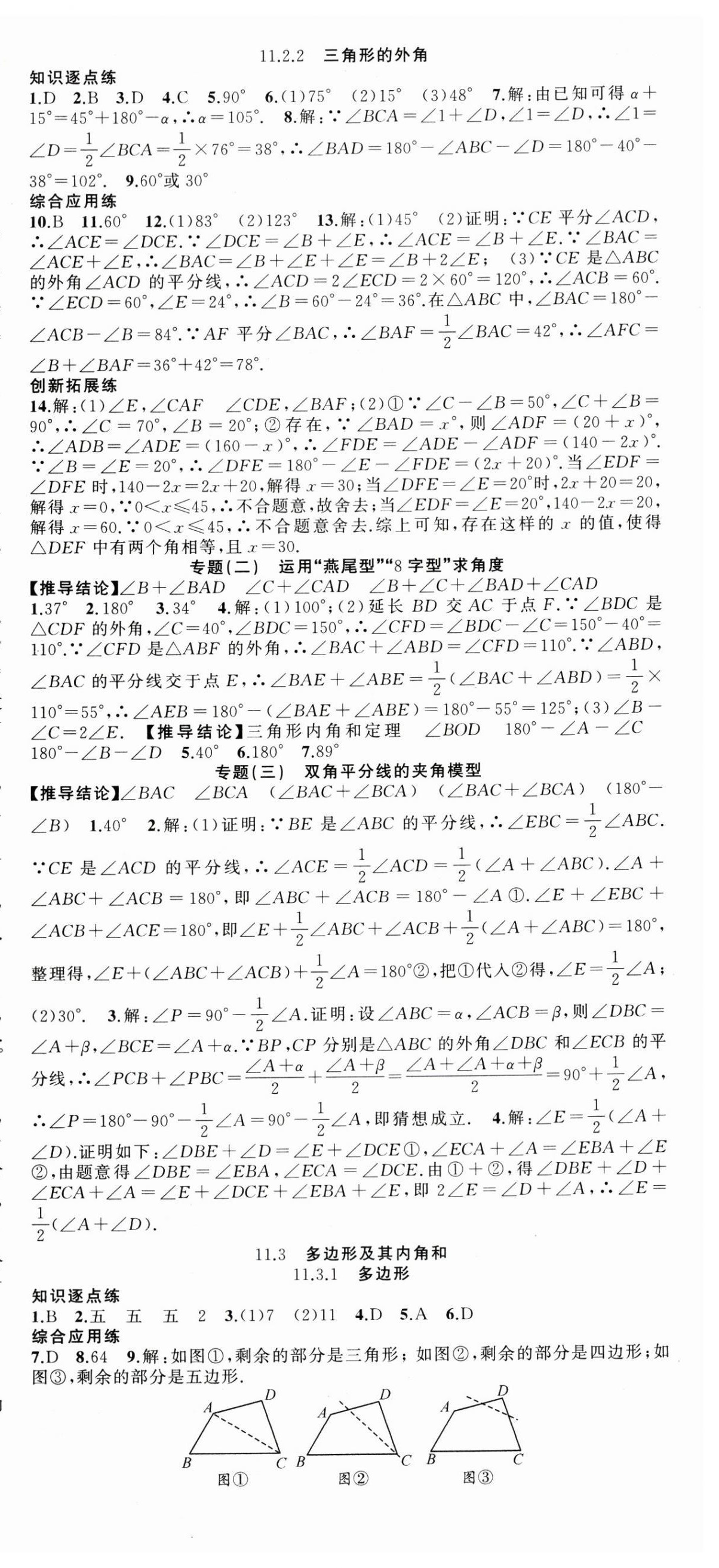 2024年同步作業(yè)本練闖考八年級數(shù)學(xué)上冊人教版安徽專版 第3頁