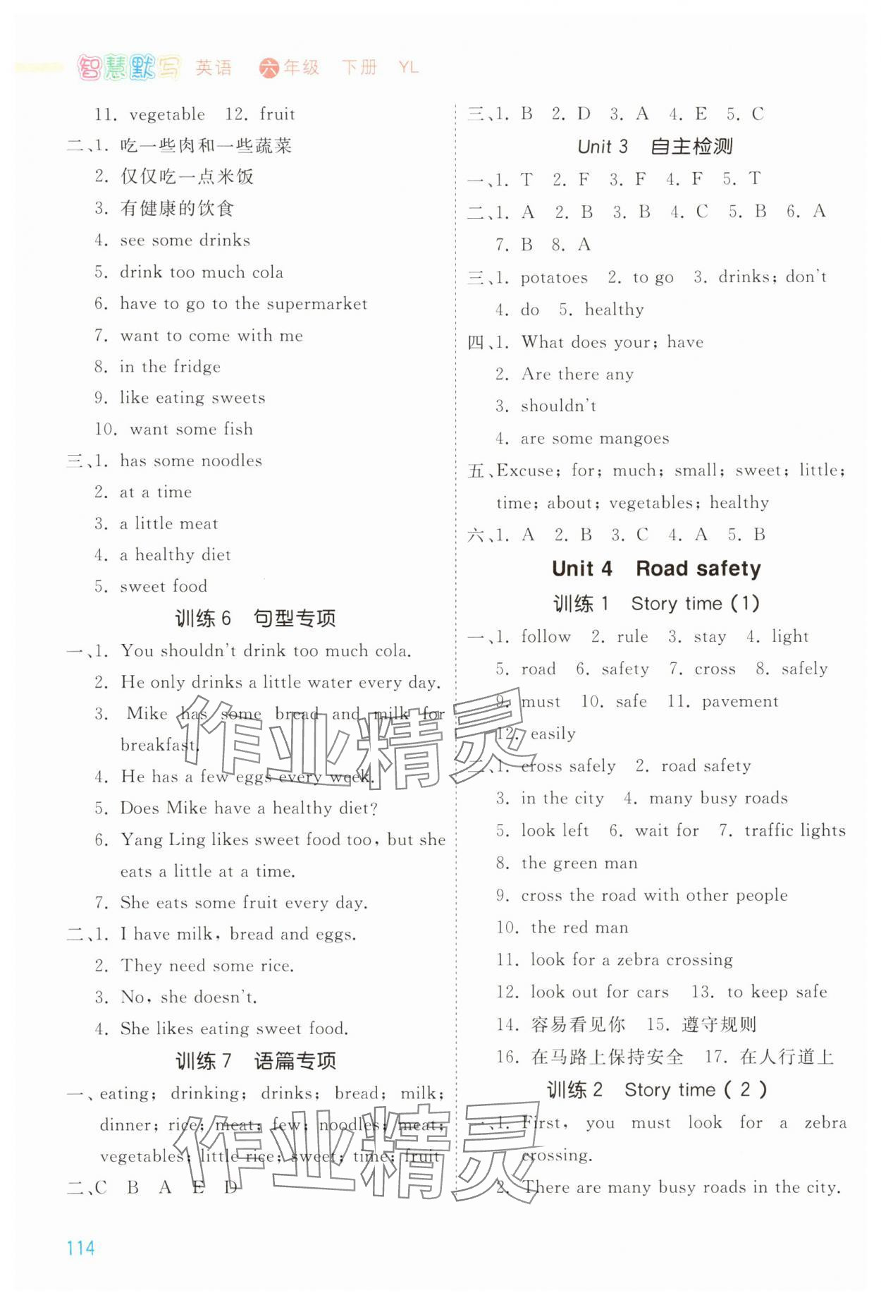 2024年智慧默寫六年級英語下冊譯林版 第6頁