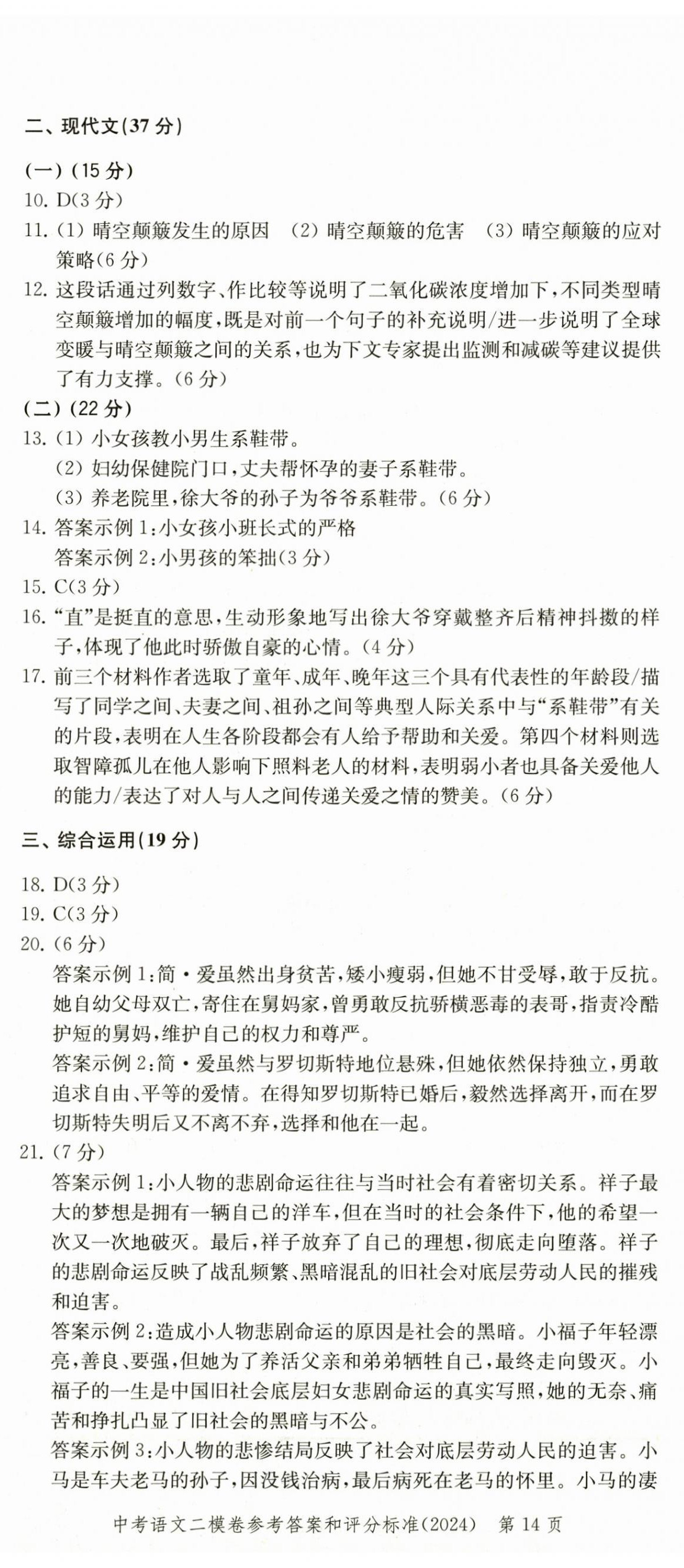 2025年走向成功語文中考三年合訂本2022~2024 第14頁
