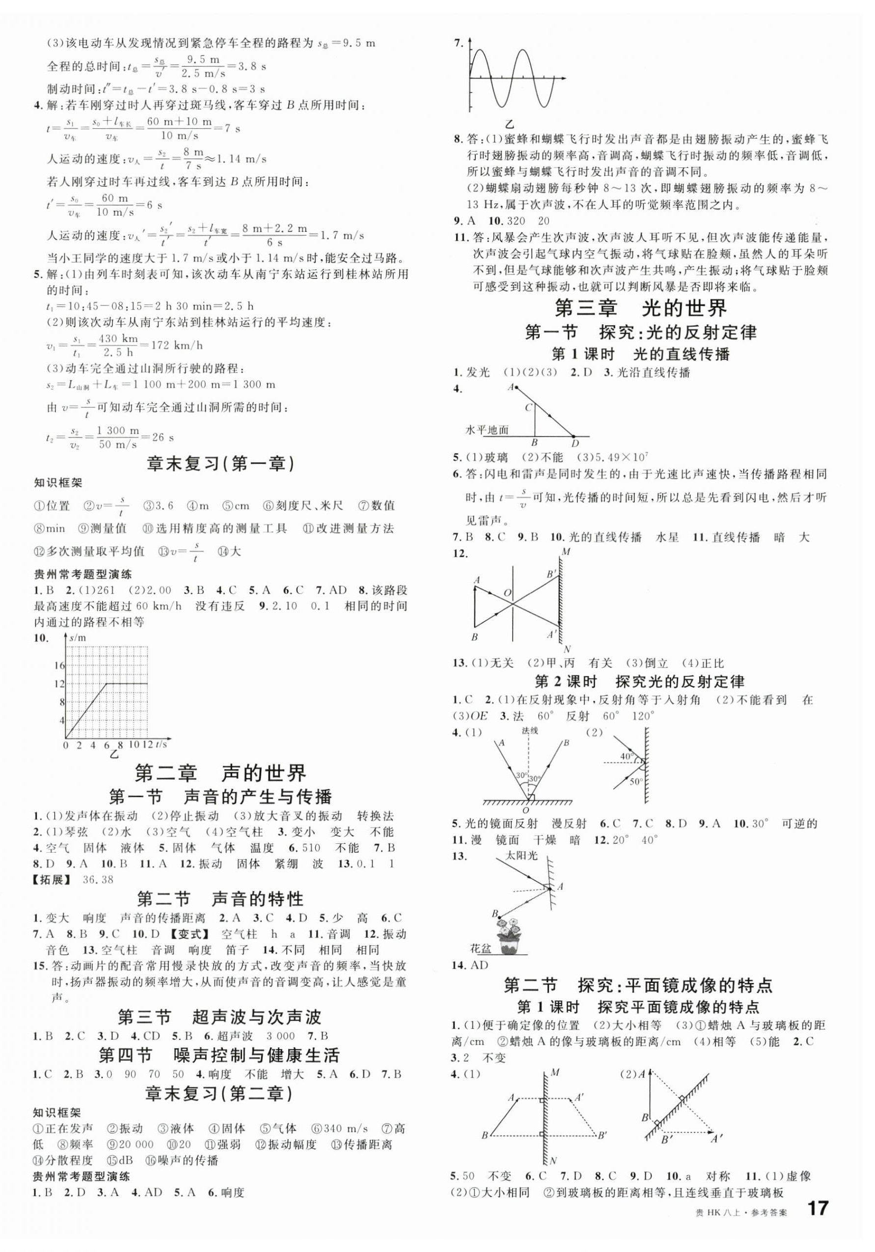 2024年名校課堂八年級(jí)物理上冊(cè)滬科版貴州專(zhuān)版 第2頁(yè)