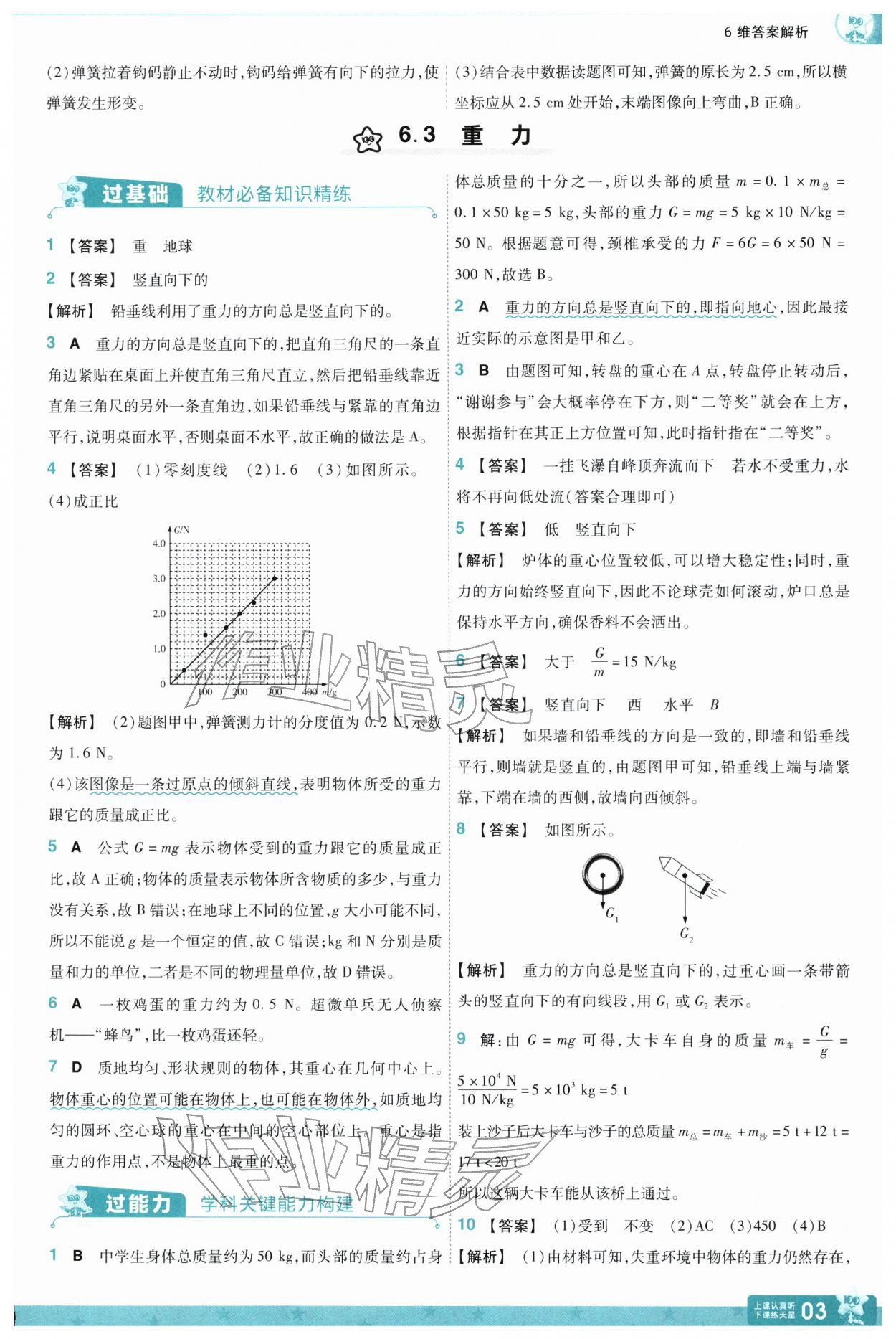 2026年一遍过八年级物理下册沪粤版&nbsp;第5页