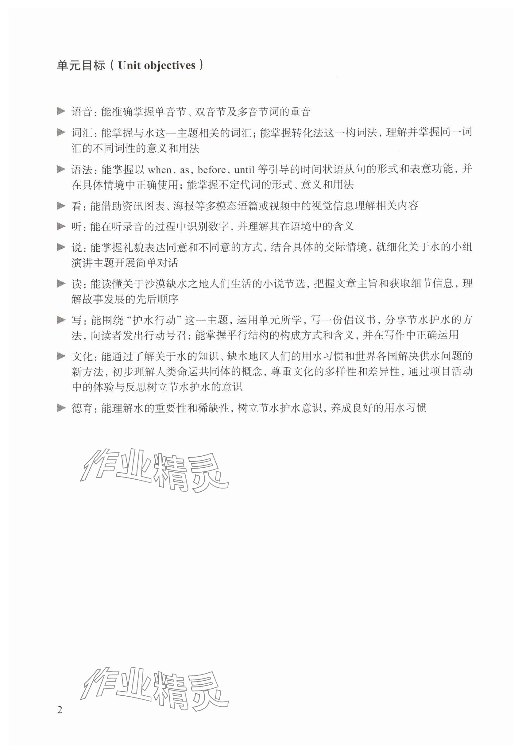 2025年教材课本八年级英语上册沪教版54制 参考答案第2页