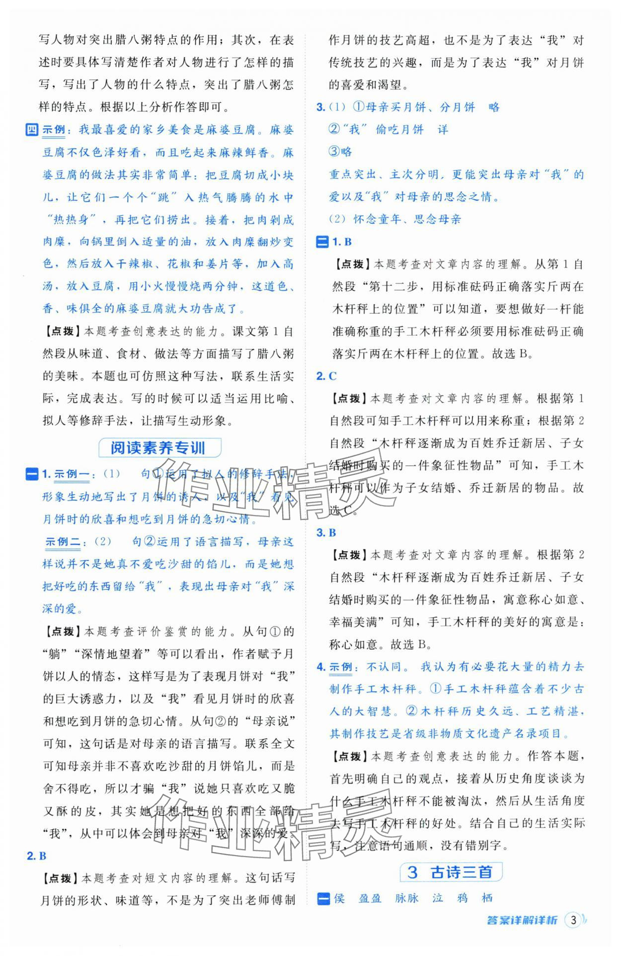 2025年综合应用创新题典中点六年级语文下册人教版江苏专版 第3页