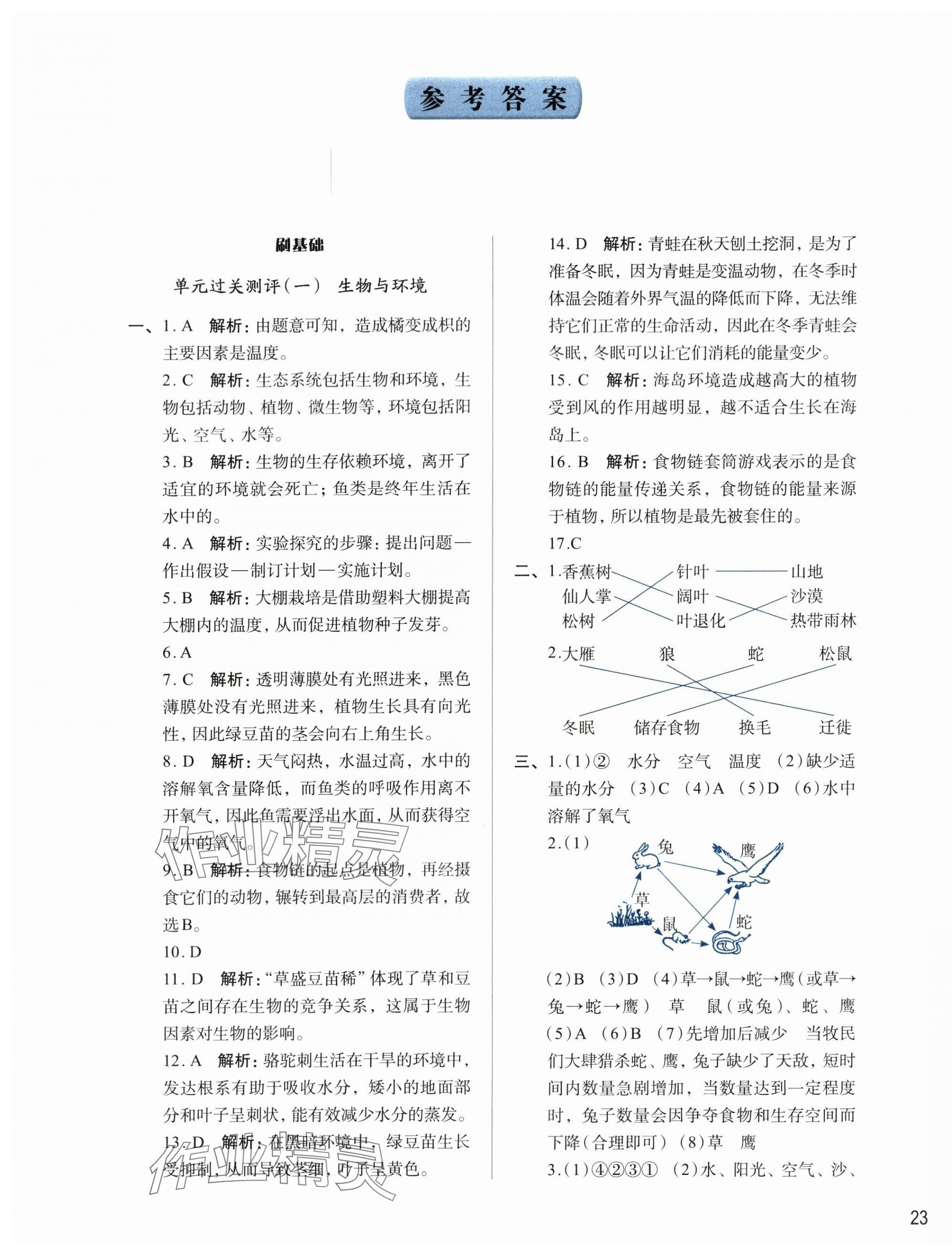 2024年知行合期末必刷題五年級科學下冊教科版 第1頁