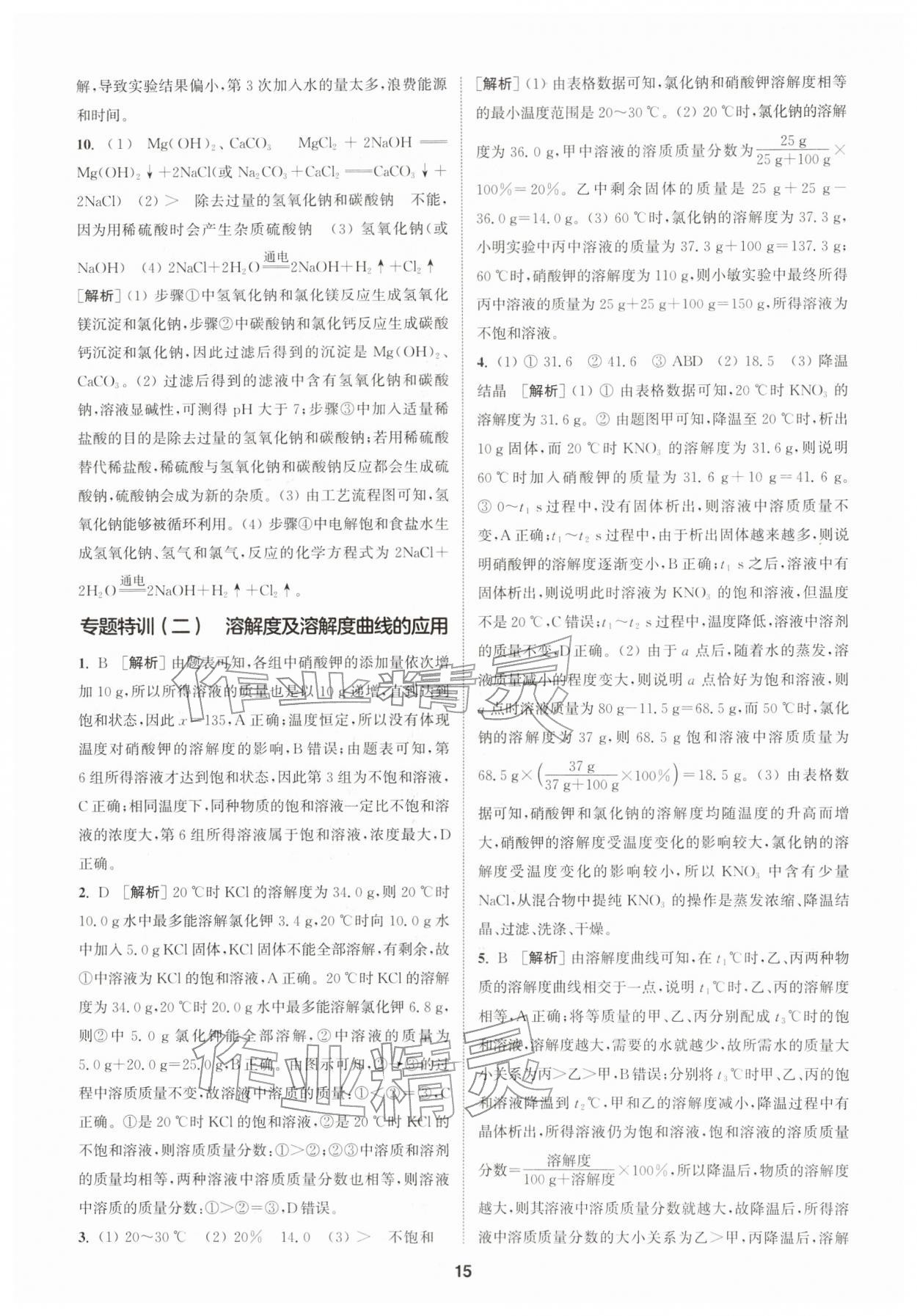 2026年拔尖特训九年级化学下册鲁教版&nbsp;第15页