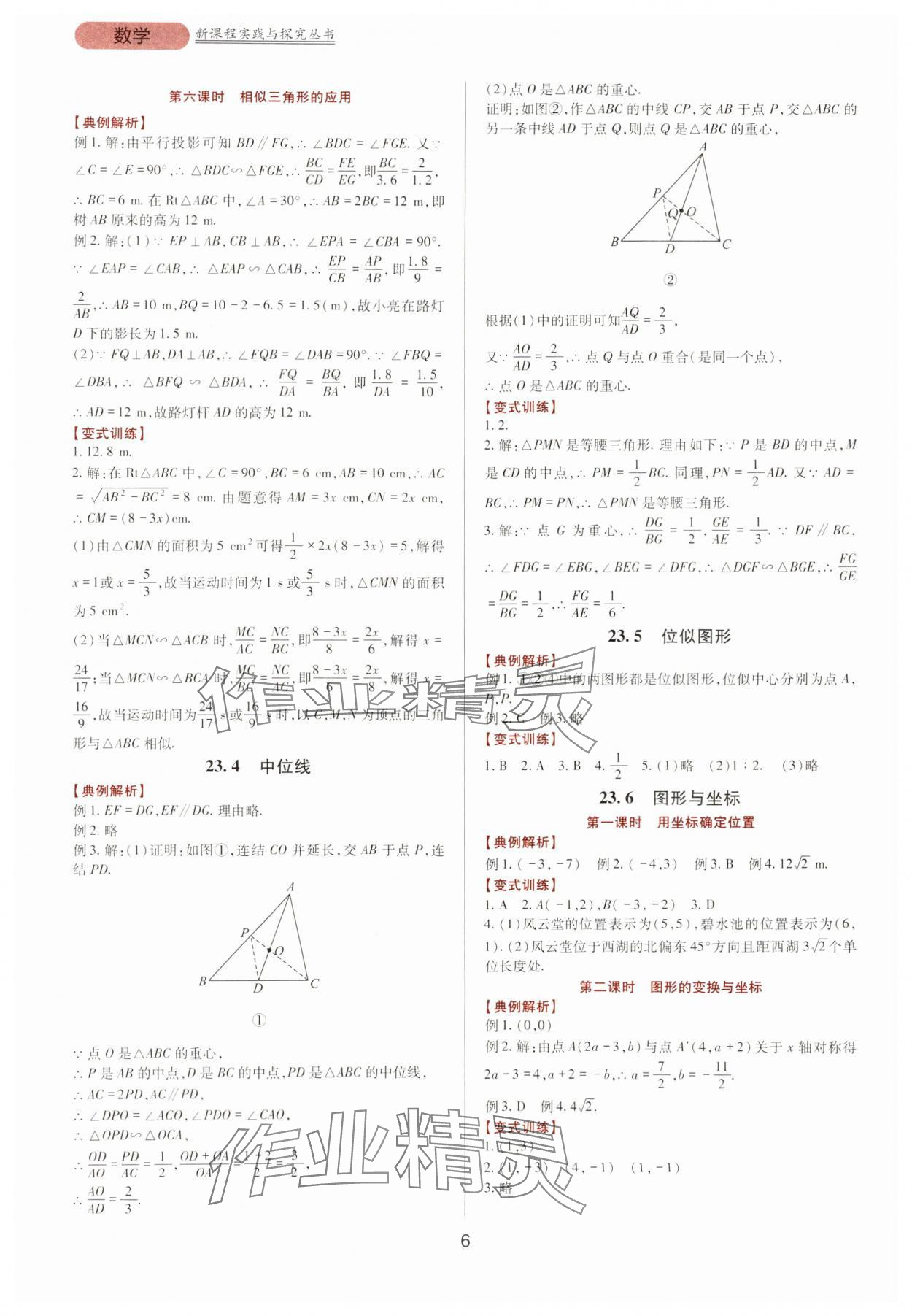 2023年新课程实践与探究丛书九年级数学上册华师大版 第6页