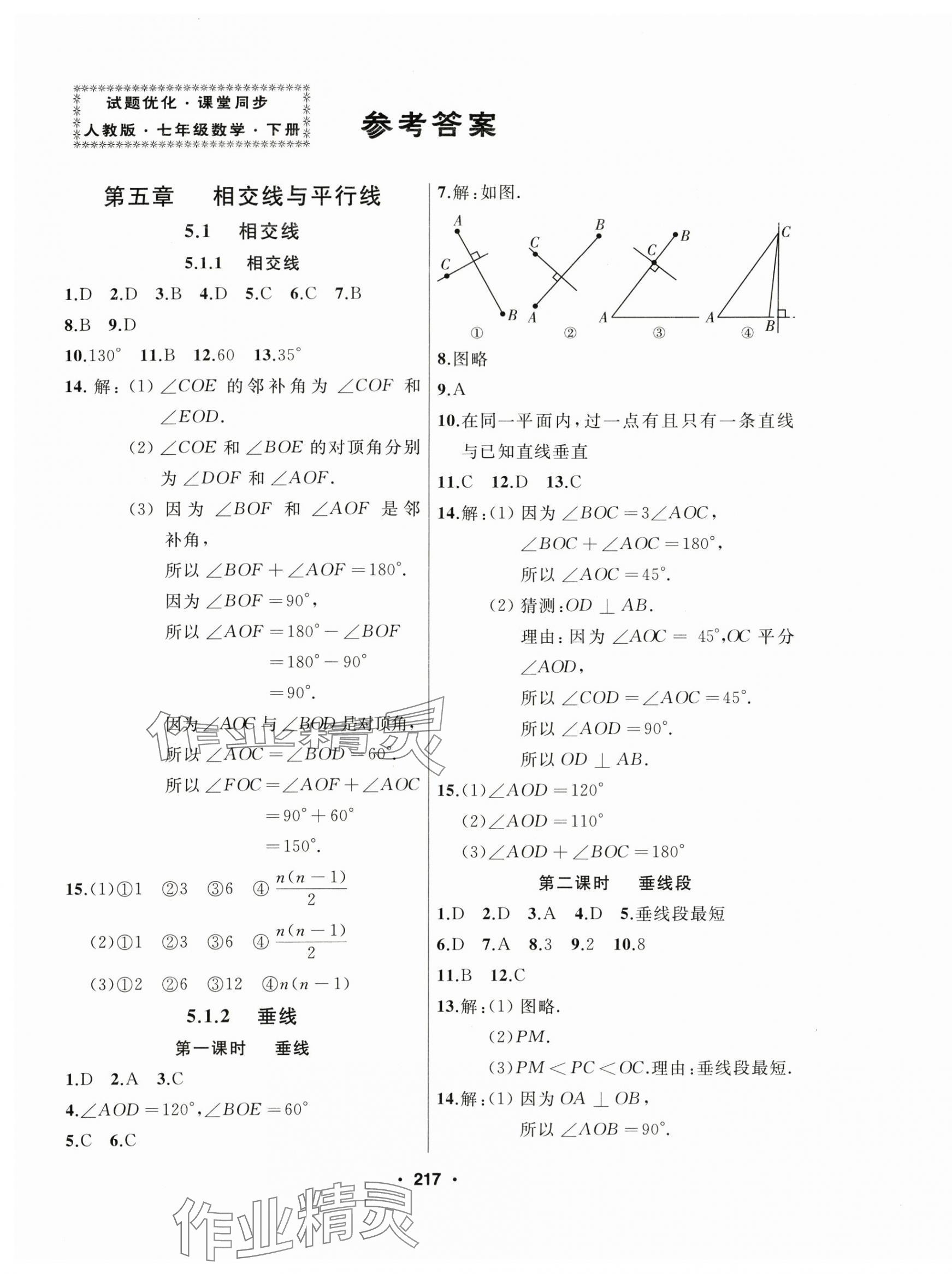 2024年试题优化课堂同步七年级数学下册人教版 第1页