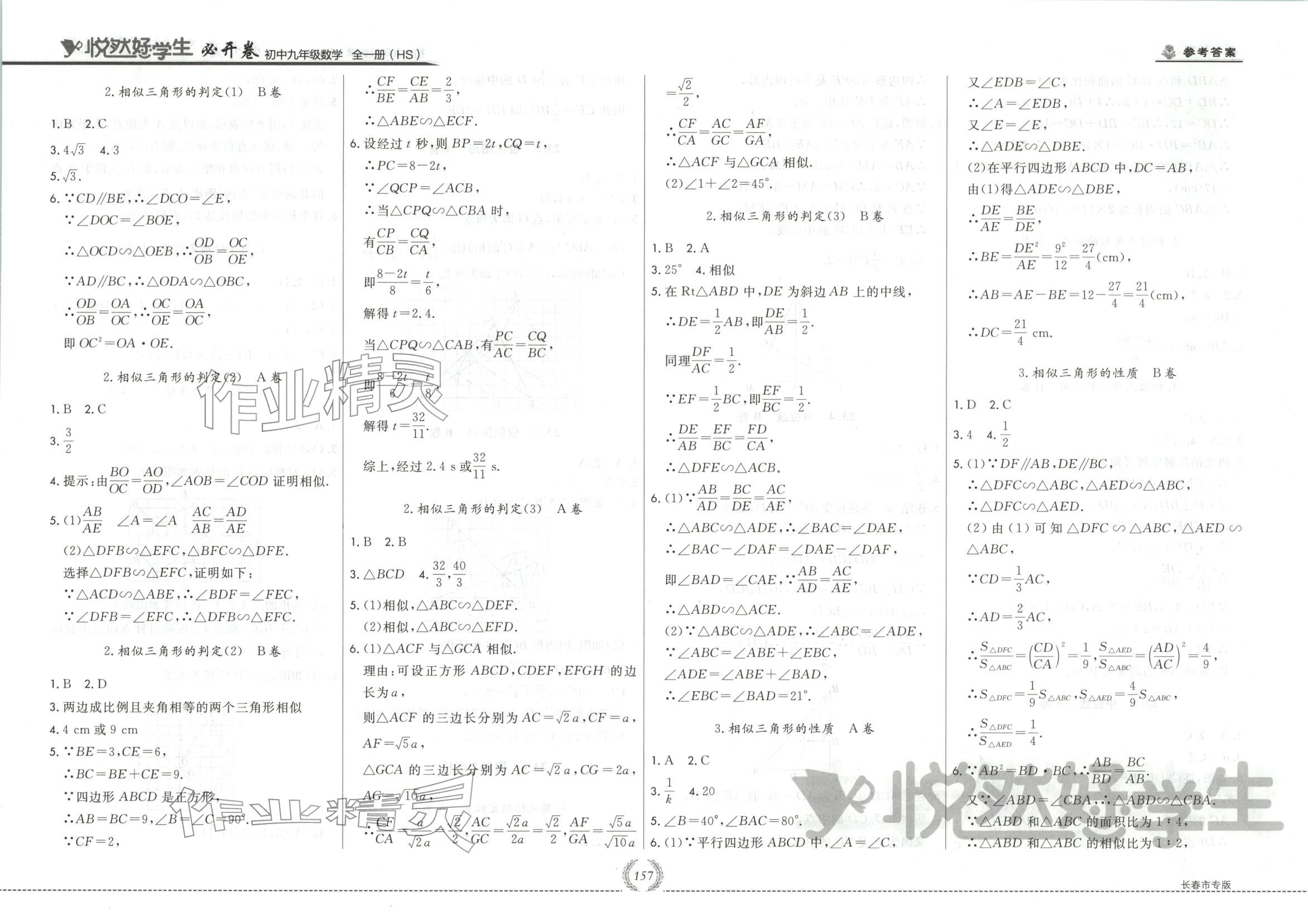 2025年悦然好学生必开卷九年级数学全一册华师大版长春专版 第9页