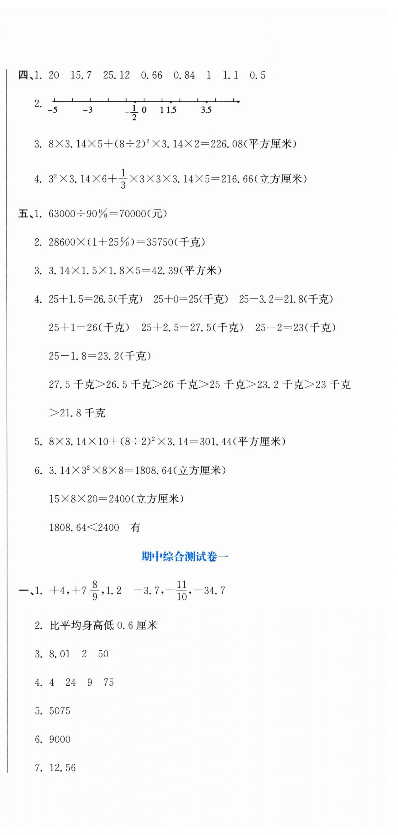 2025年提分教練六年級(jí)數(shù)學(xué)下冊(cè)人教版 第6頁