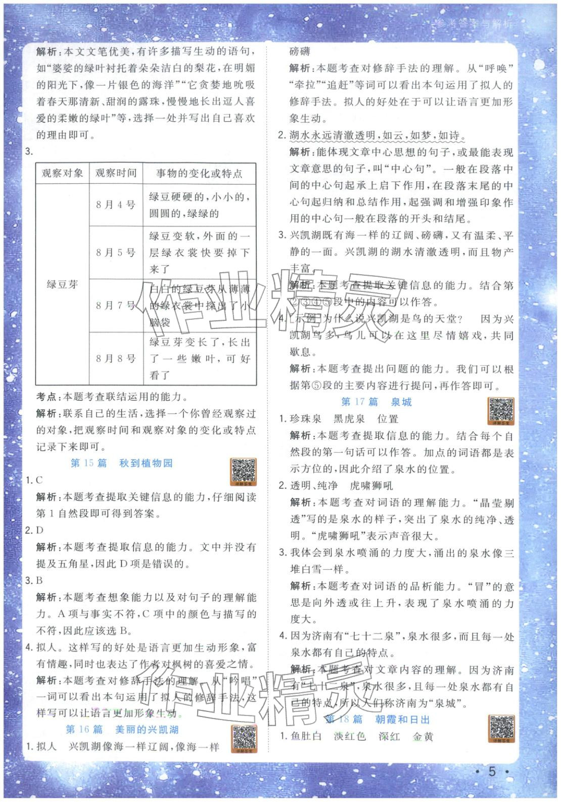 2025年星光阅读阅读真题80篇四年级语文 第5页