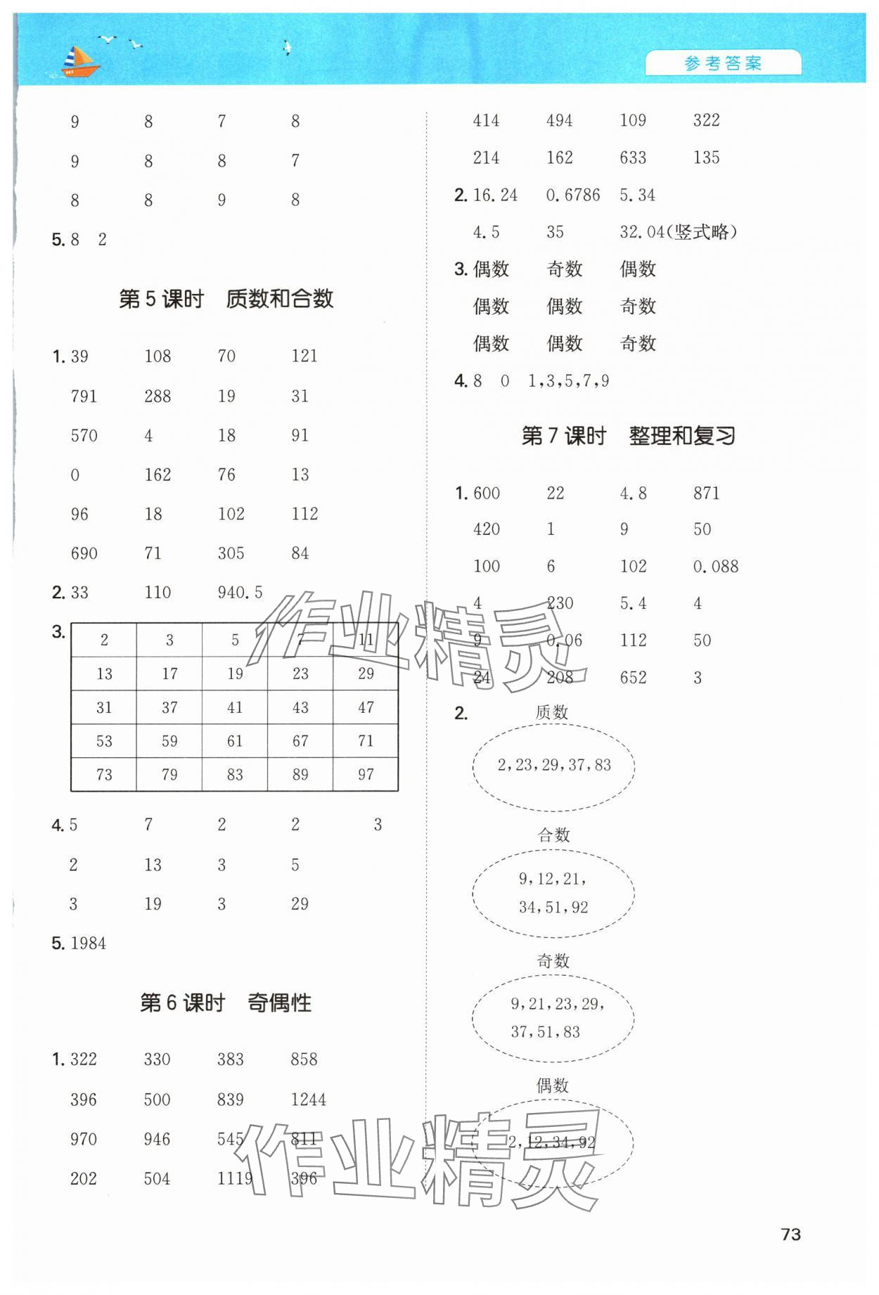 2024年一本計(jì)算能力訓(xùn)練100分五年級(jí)數(shù)學(xué)下冊(cè)人教版 第3頁(yè)