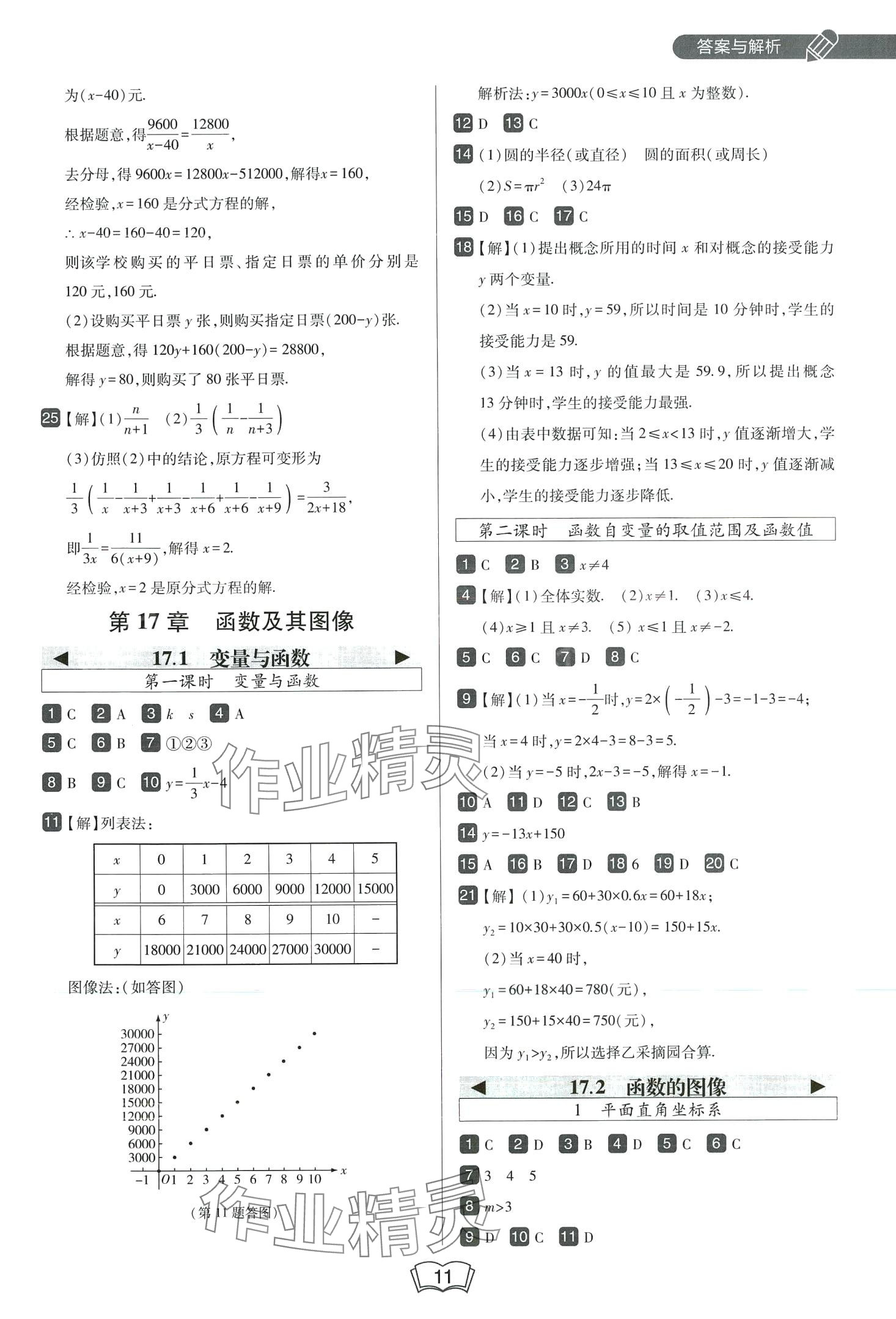 2024年北大綠卡八年級數(shù)學(xué)下冊華師大版 第11頁