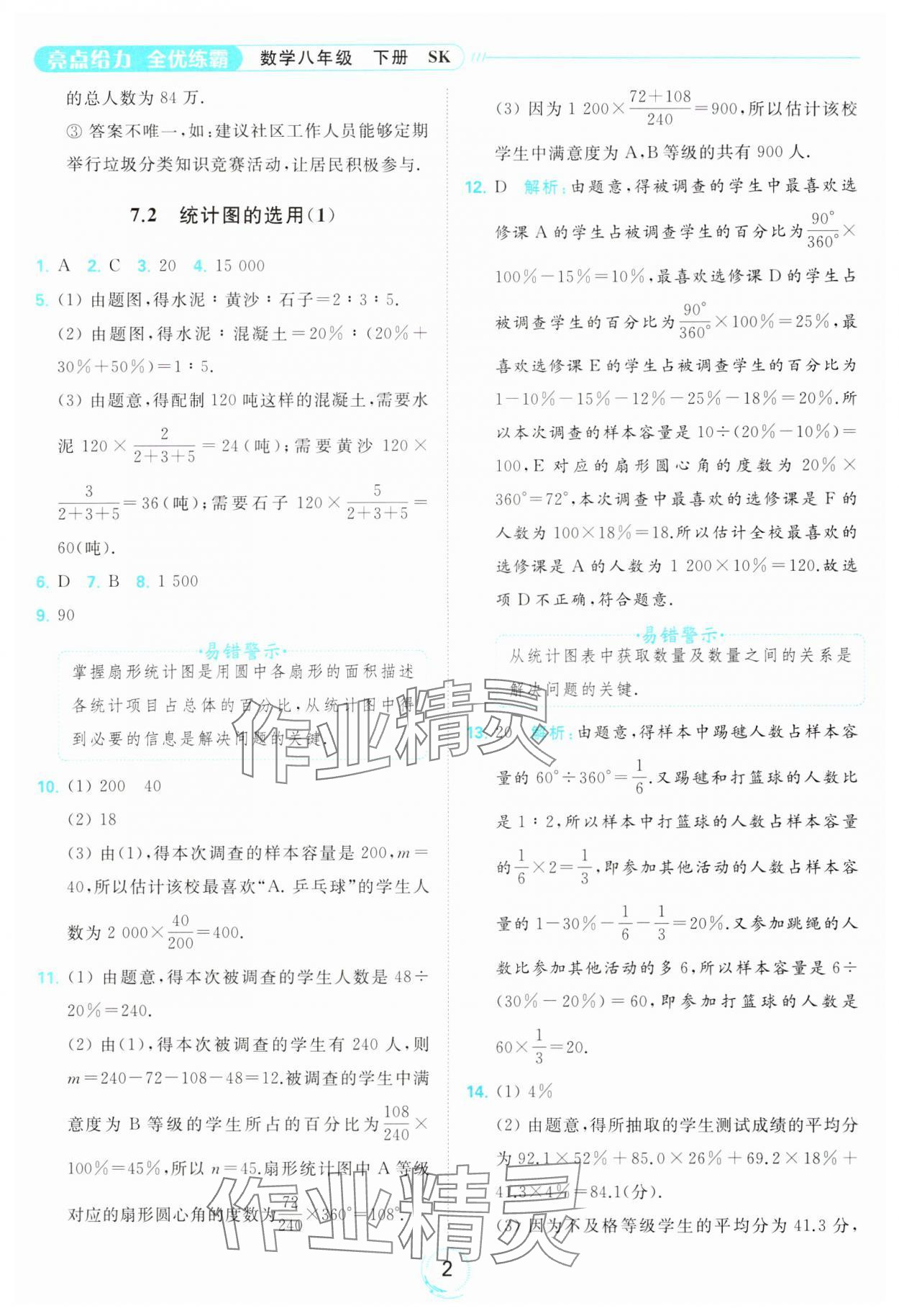 2024年亮點給力全優(yōu)練霸八年級數(shù)學下冊蘇科版 第2頁