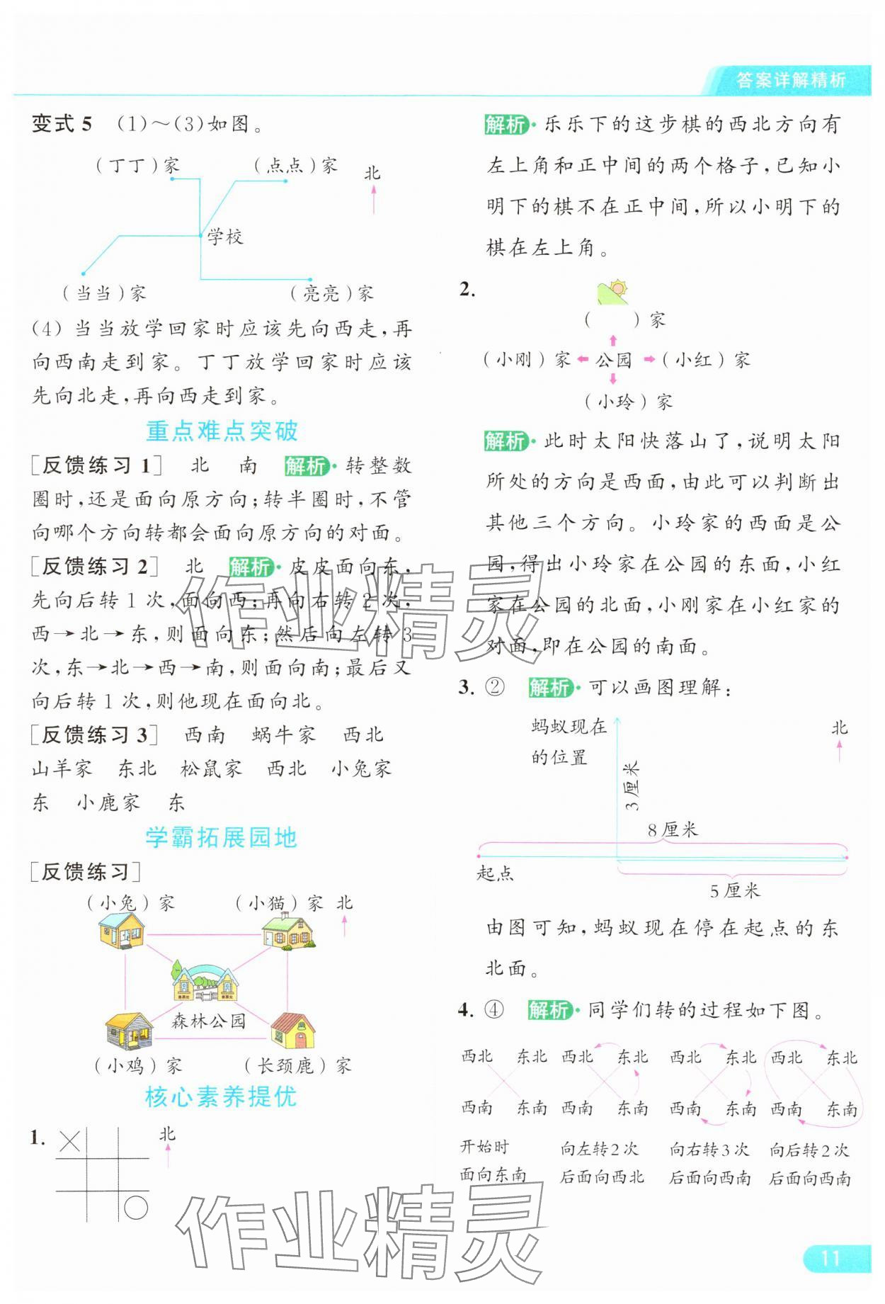 2024年亮點(diǎn)給力提優(yōu)課時(shí)作業(yè)本二年級(jí)數(shù)學(xué)下冊江蘇版 參考答案第11頁