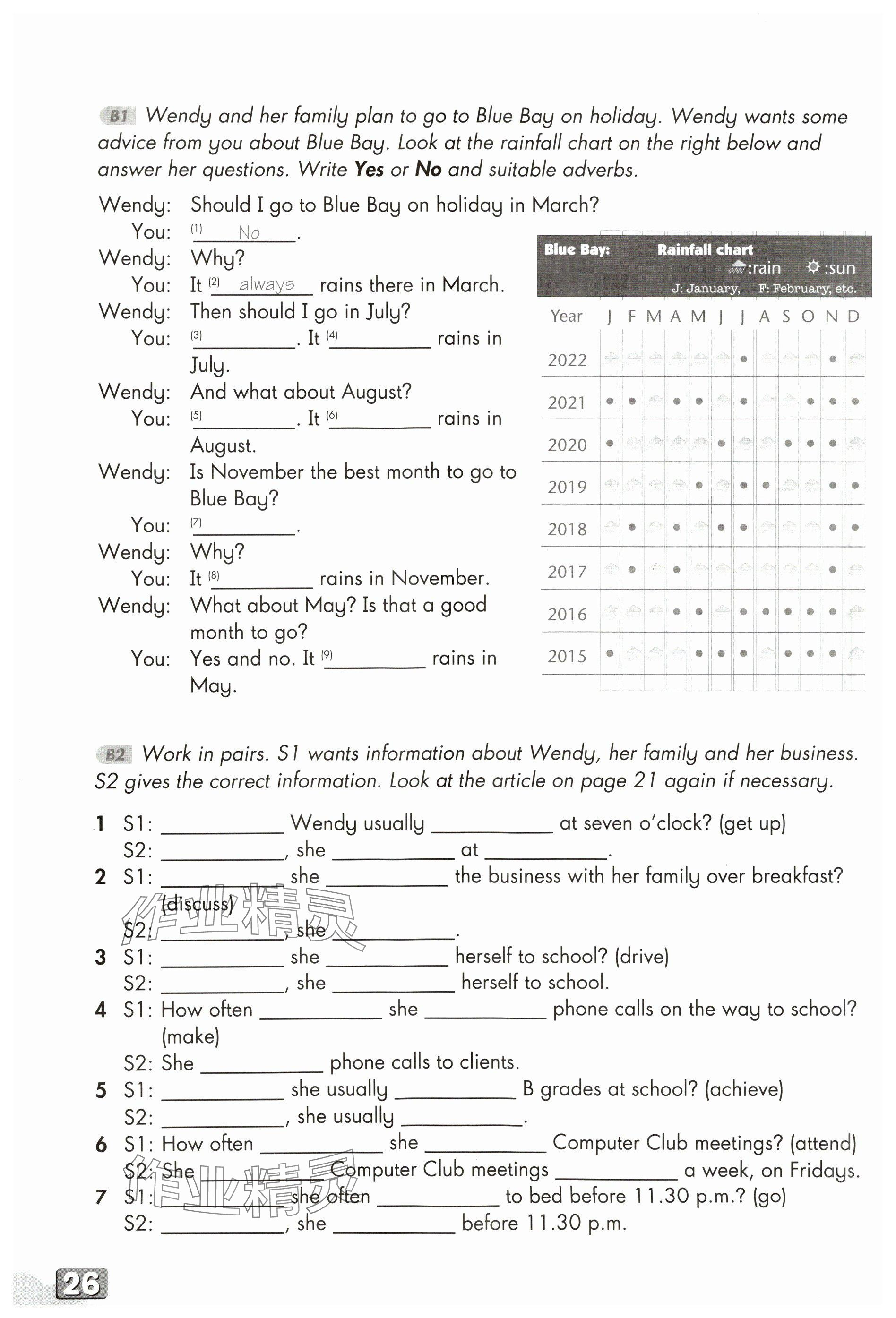 2023年教材課本八年級(jí)英語(yǔ)上冊(cè)滬教版五四制 參考答案第49頁(yè)