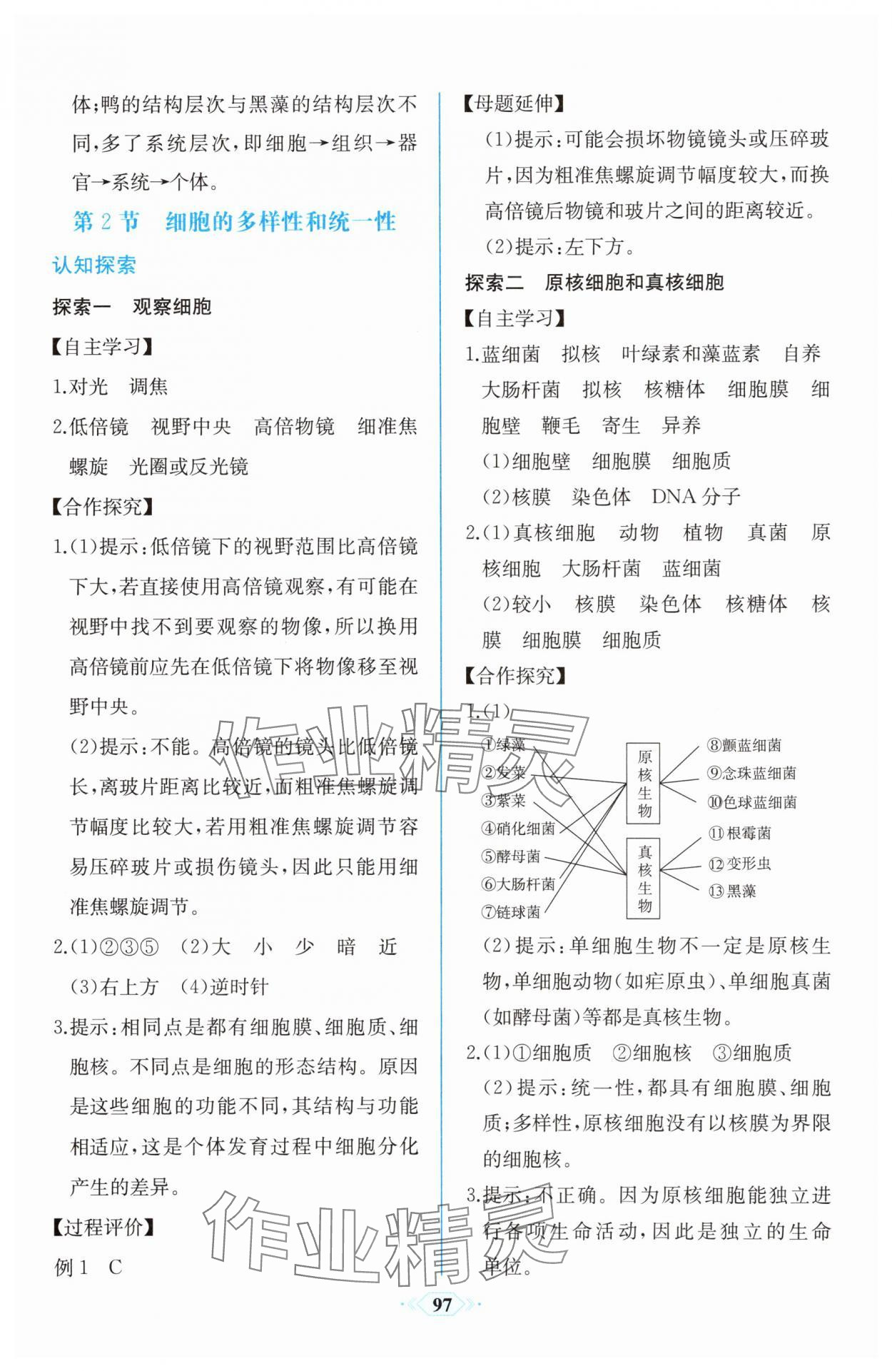 2025年课时练新课程学习评价方案高中生物必修1人教版增强版&nbsp;第3页