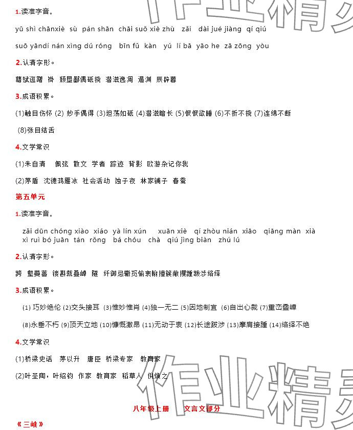 2025年领跑新学期寒假培优衔接八年级 参考答案第2页