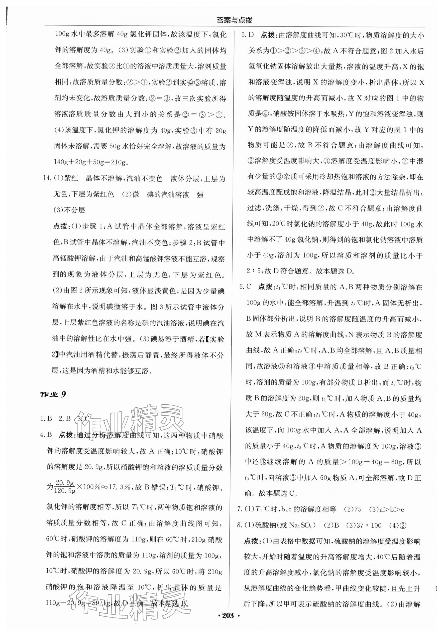 2026年啟東中學(xué)作業(yè)本九年級(jí)化學(xué)下冊(cè)滬教版&nbsp;第9頁(yè)