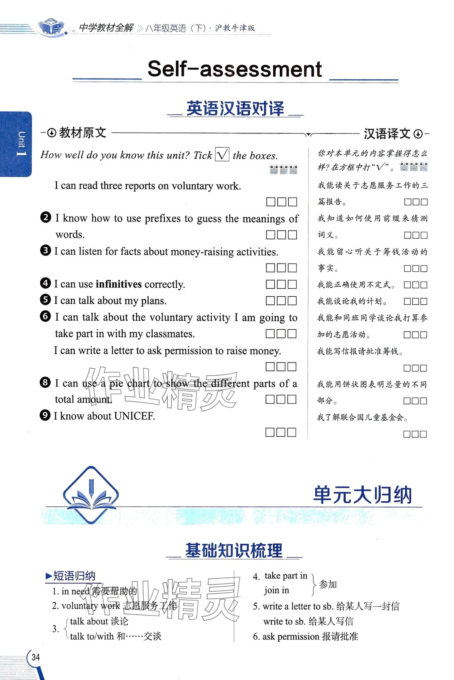 2024年教材全解八年級英語下冊滬教版 第32頁