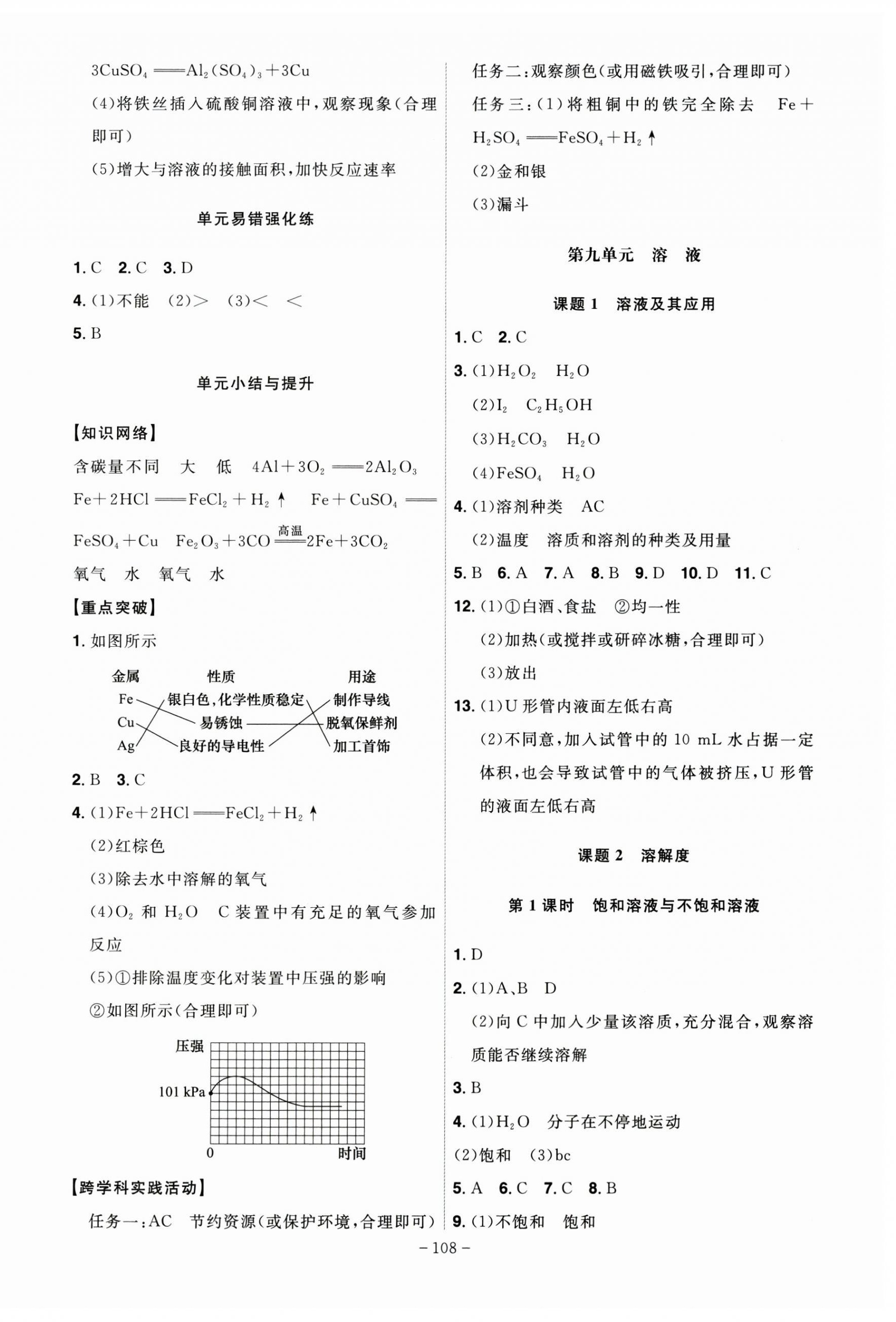 2025年課時A計劃九年級化學下冊人教版 第4頁