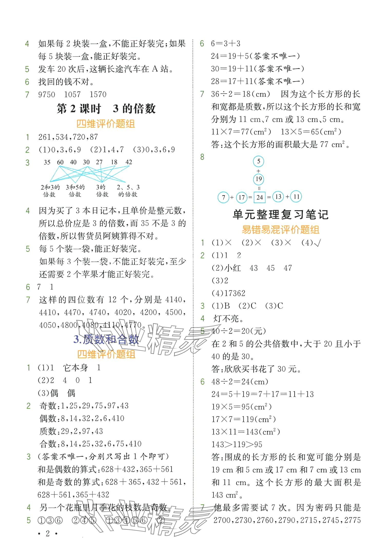 2024年教材解讀五年級數(shù)學下冊人教版 第2頁