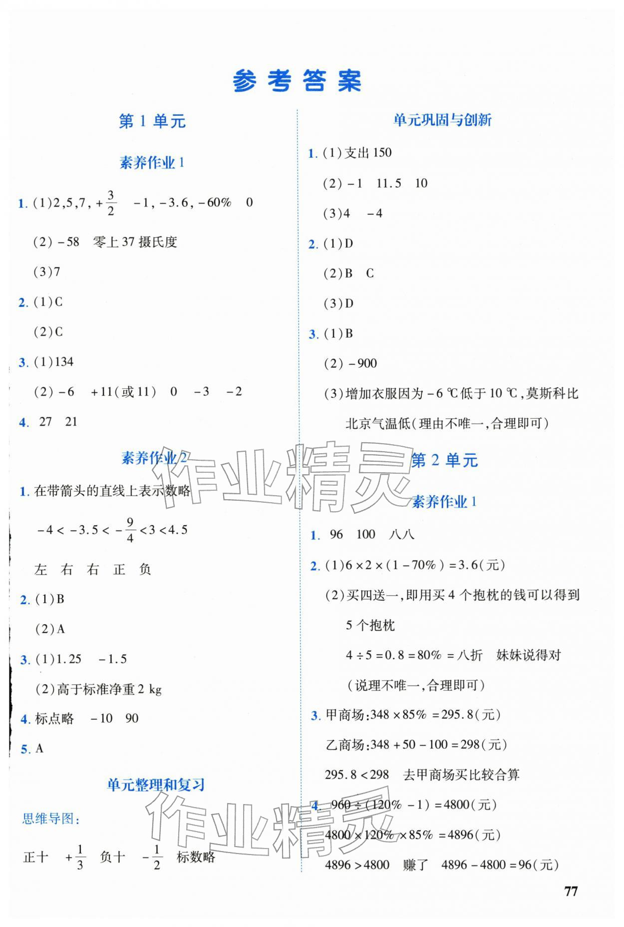 2026年学练优合肥工业大学出版社六年级数学下册人教版内蒙古专版&nbsp;第1页