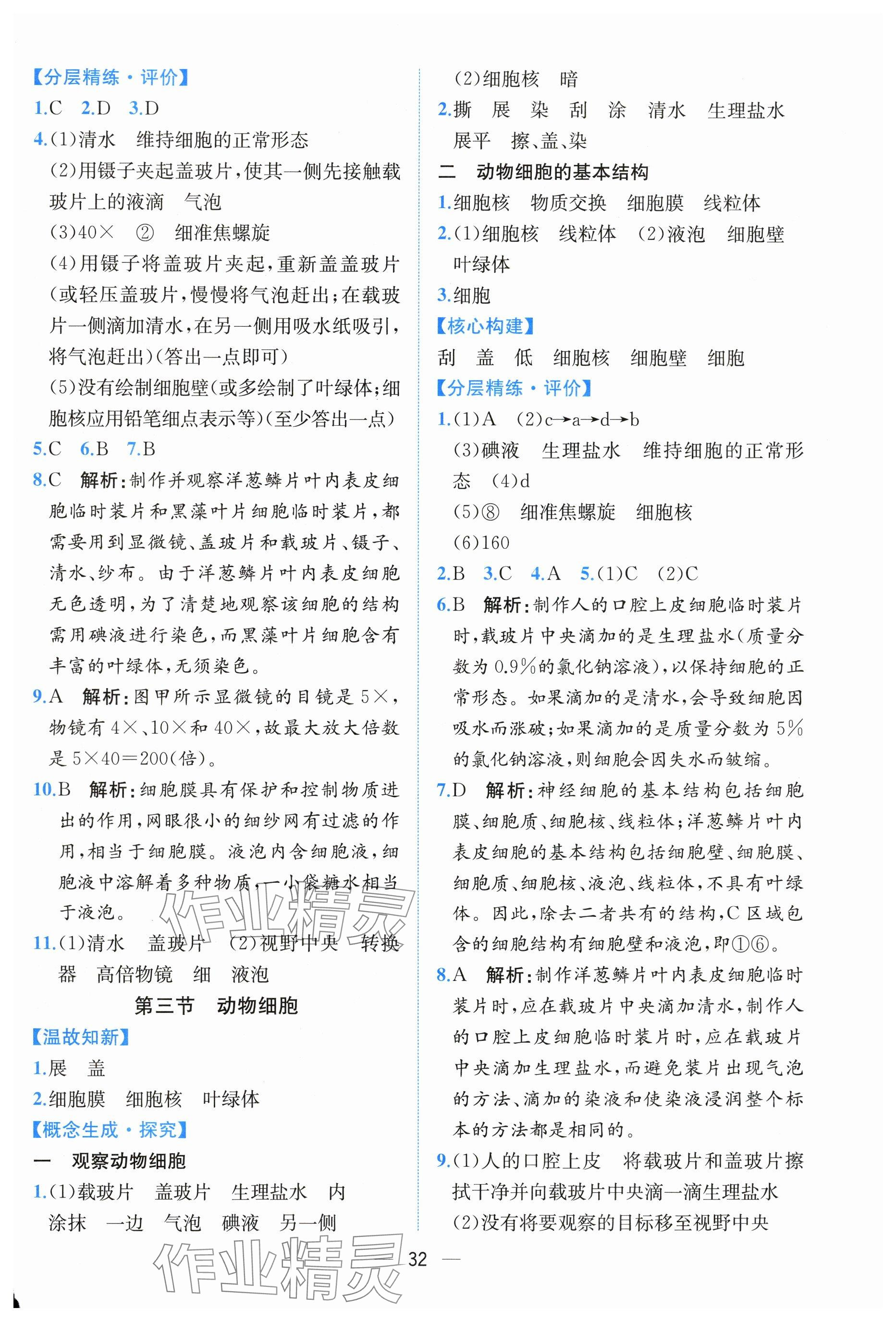 2025年课时练人民教育出版社七年级生物上册人教版 第4页