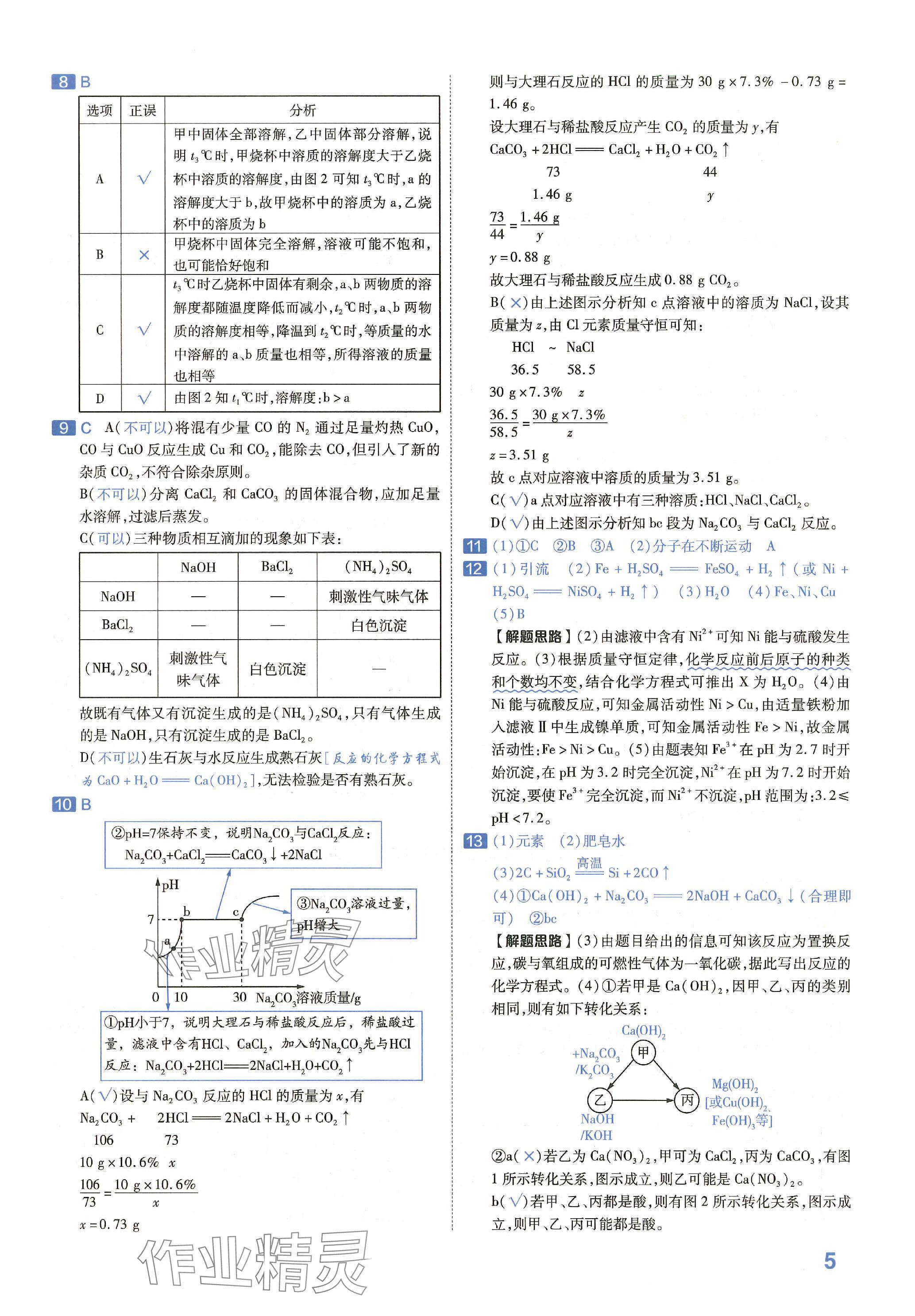 2024年金考卷45套匯編化學(xué)湖北專版 參考答案第4頁