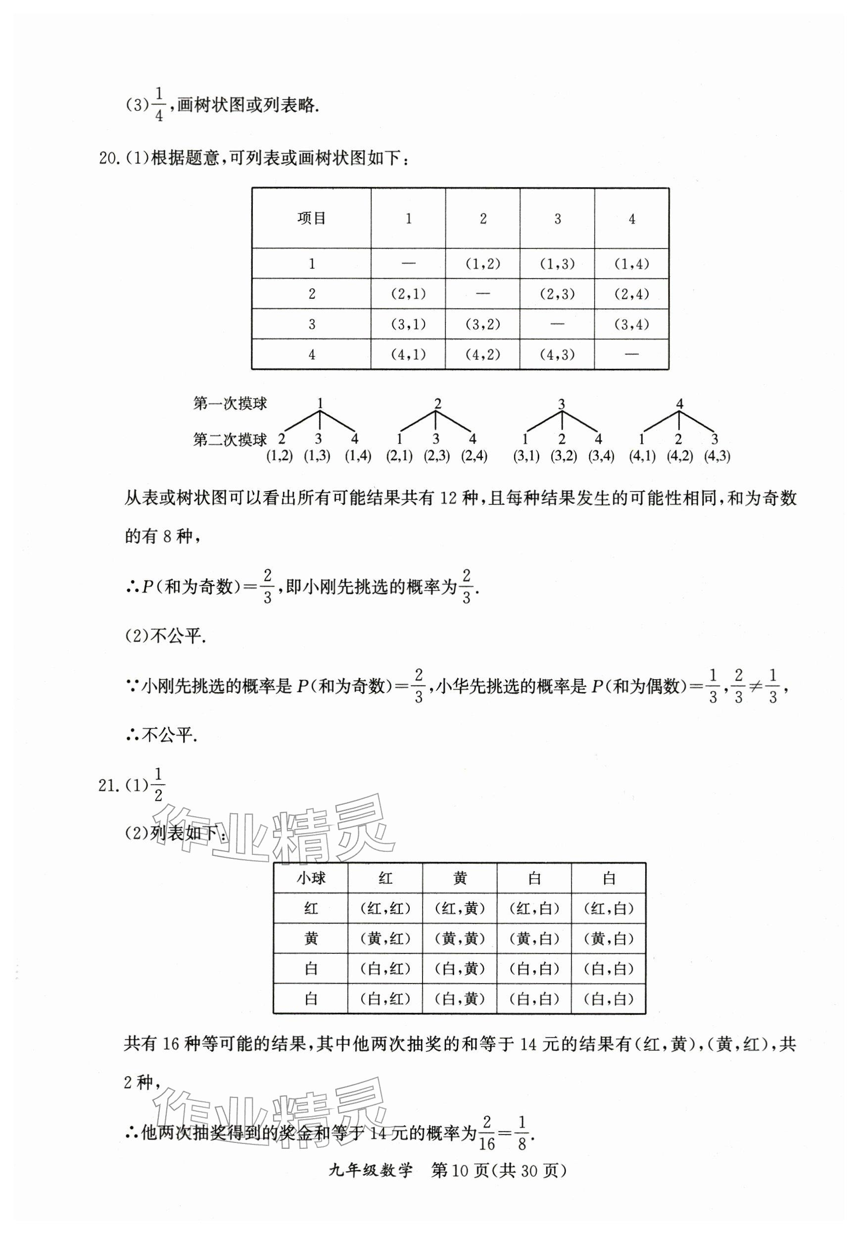2026年寒假作業(yè)延邊教育出版社九年級合訂本人教版B版河南專版&nbsp;參考答案第10頁