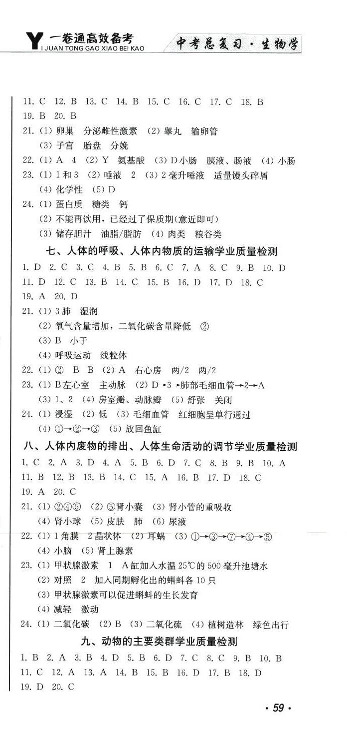 2024年中考总复习吉林出版集团股份有限公司生物中考人教版&nbsp;第3页