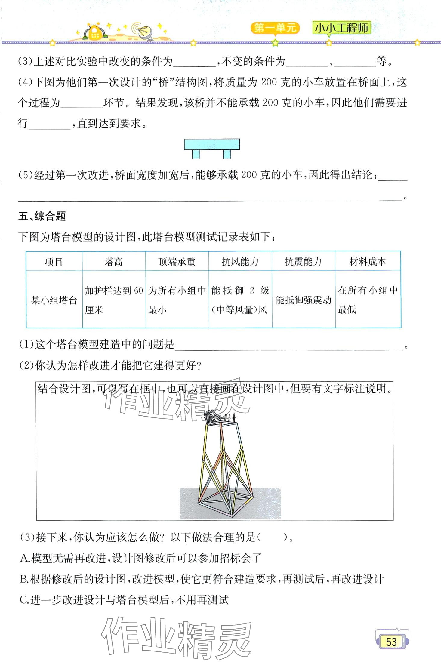 2024年教材課本六年級(jí)科學(xué)下冊(cè)教科版 第53頁(yè)