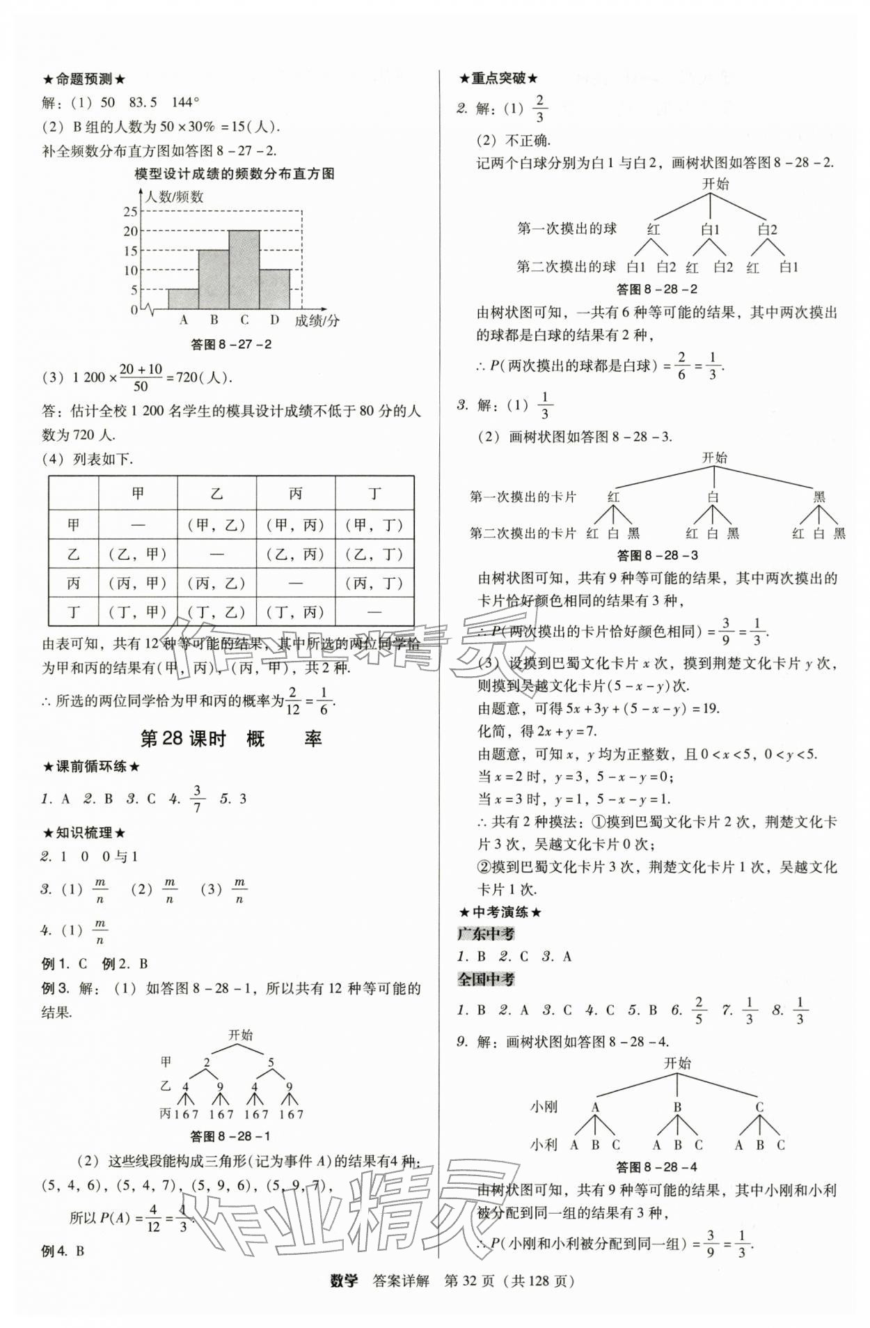 2026年教与学广东中考夺冠数学中考&nbsp;第32页