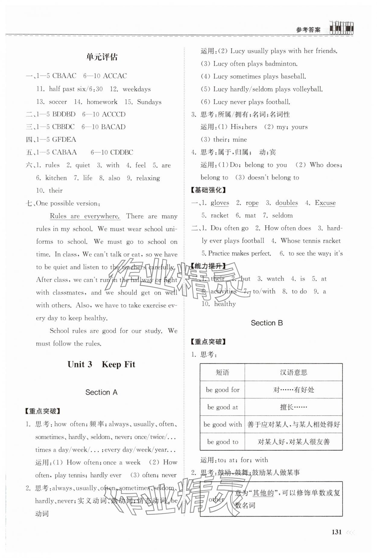 2025年同步練習(xí)冊(cè)山東科學(xué)技術(shù)出版社七年級(jí)英語(yǔ)下冊(cè)人教版 第3頁(yè)