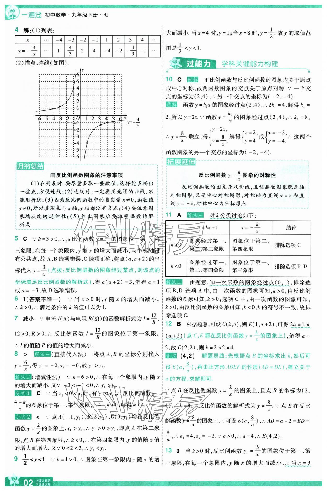 2025年一遍过九年级初中数学下册人教版 第2页