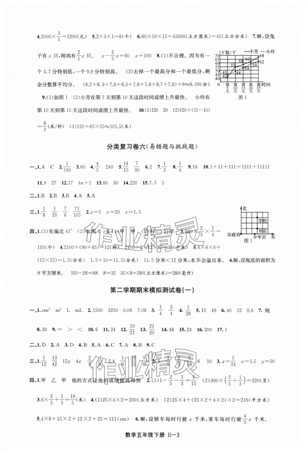 2025年浙江各地期末迎考卷五年級數學下冊北師大版 第3頁