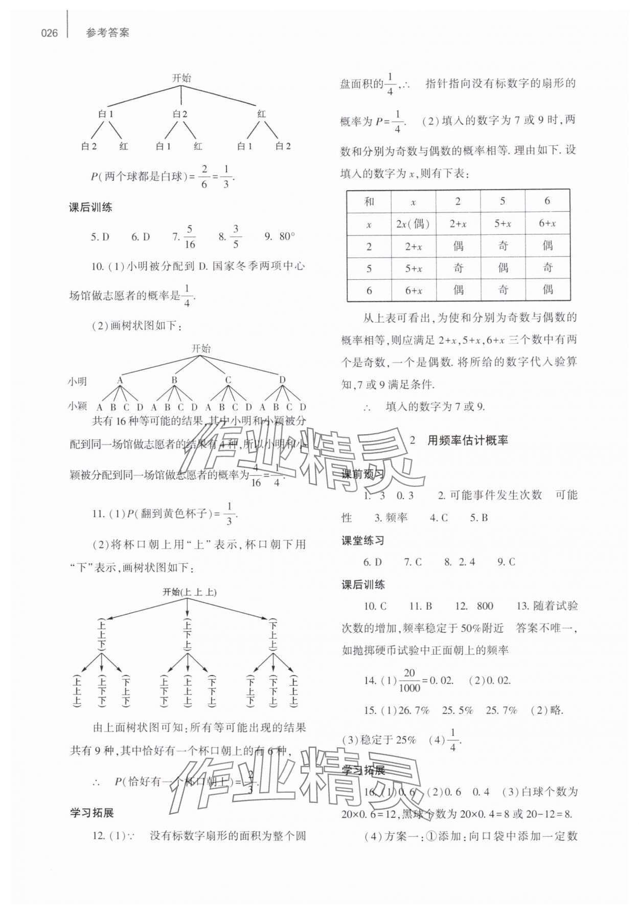 2025年基礎(chǔ)訓(xùn)練大象出版社九年級數(shù)學(xué)全一冊北師大版 第26頁