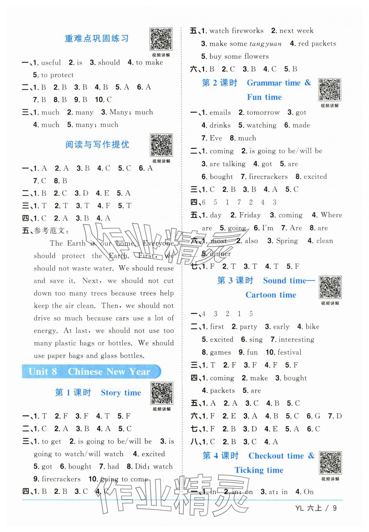 2025年陽光同學(xué)課時(shí)優(yōu)化作業(yè)六年級(jí)英語上冊(cè)譯林版江蘇專版 第9頁
