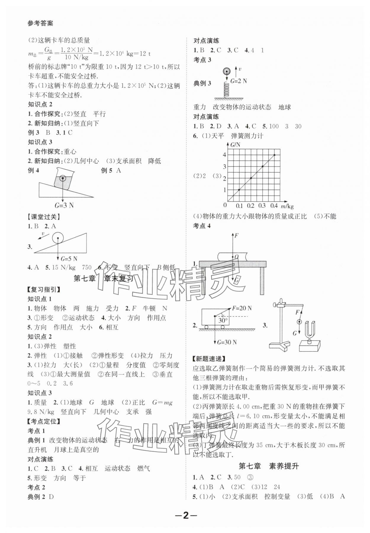 2024年全程突破八年級物理下冊人教版 第2頁