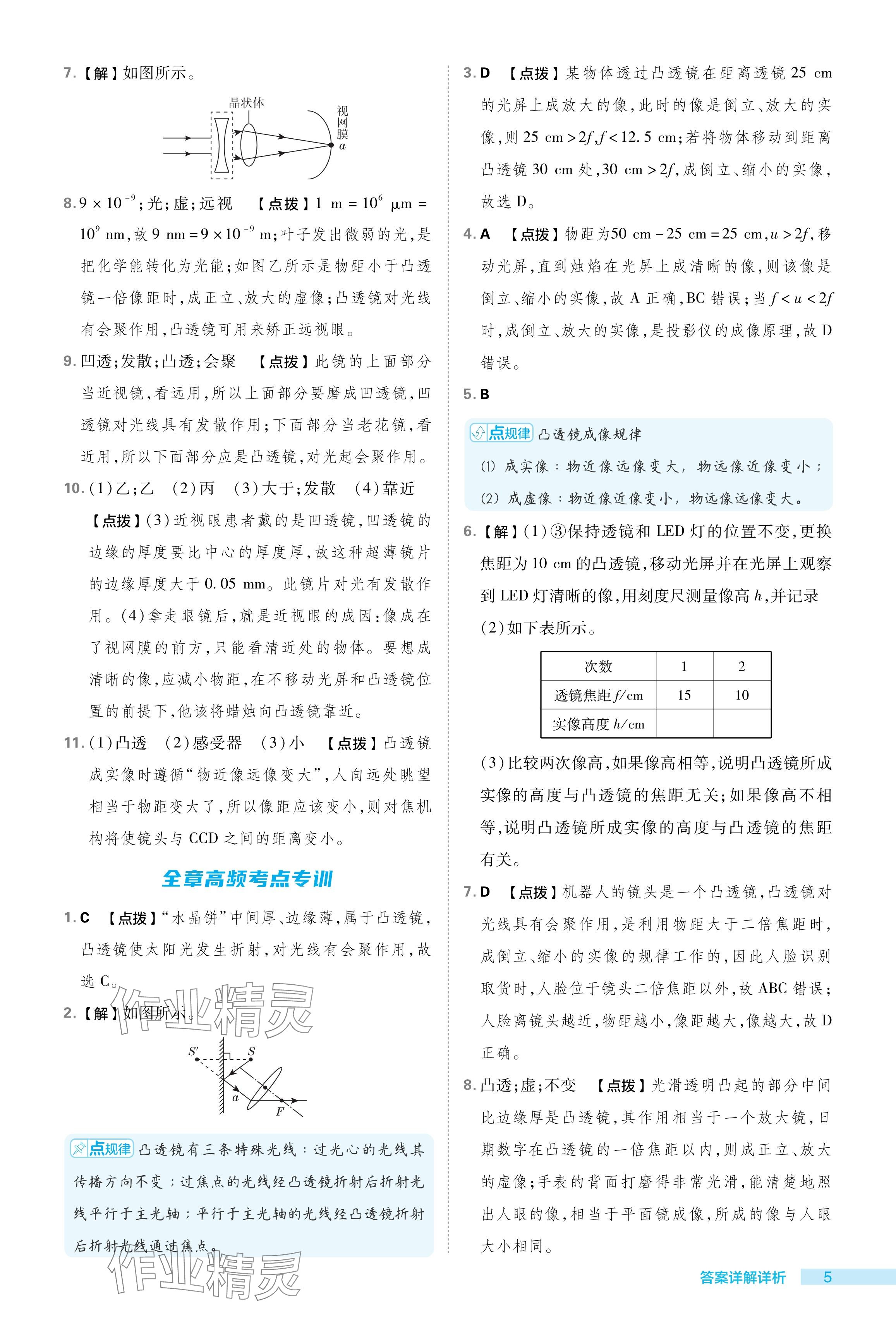 2024年綜合應(yīng)用創(chuàng)新題典中點(diǎn)八年級(jí)物理下冊(cè)北師大版 參考答案第5頁