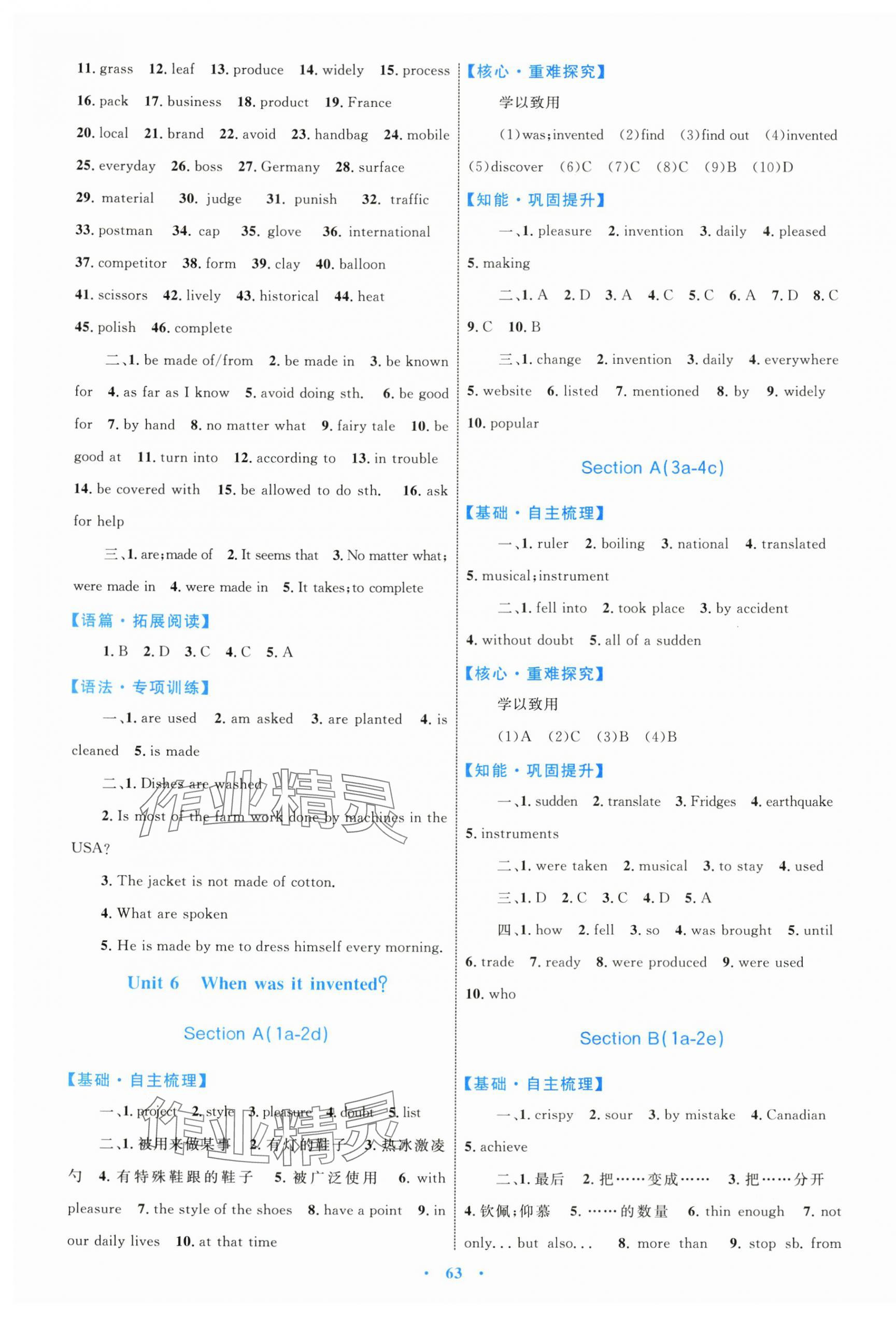 2025年同步学习目标与检测九年级英语全一册 第7页