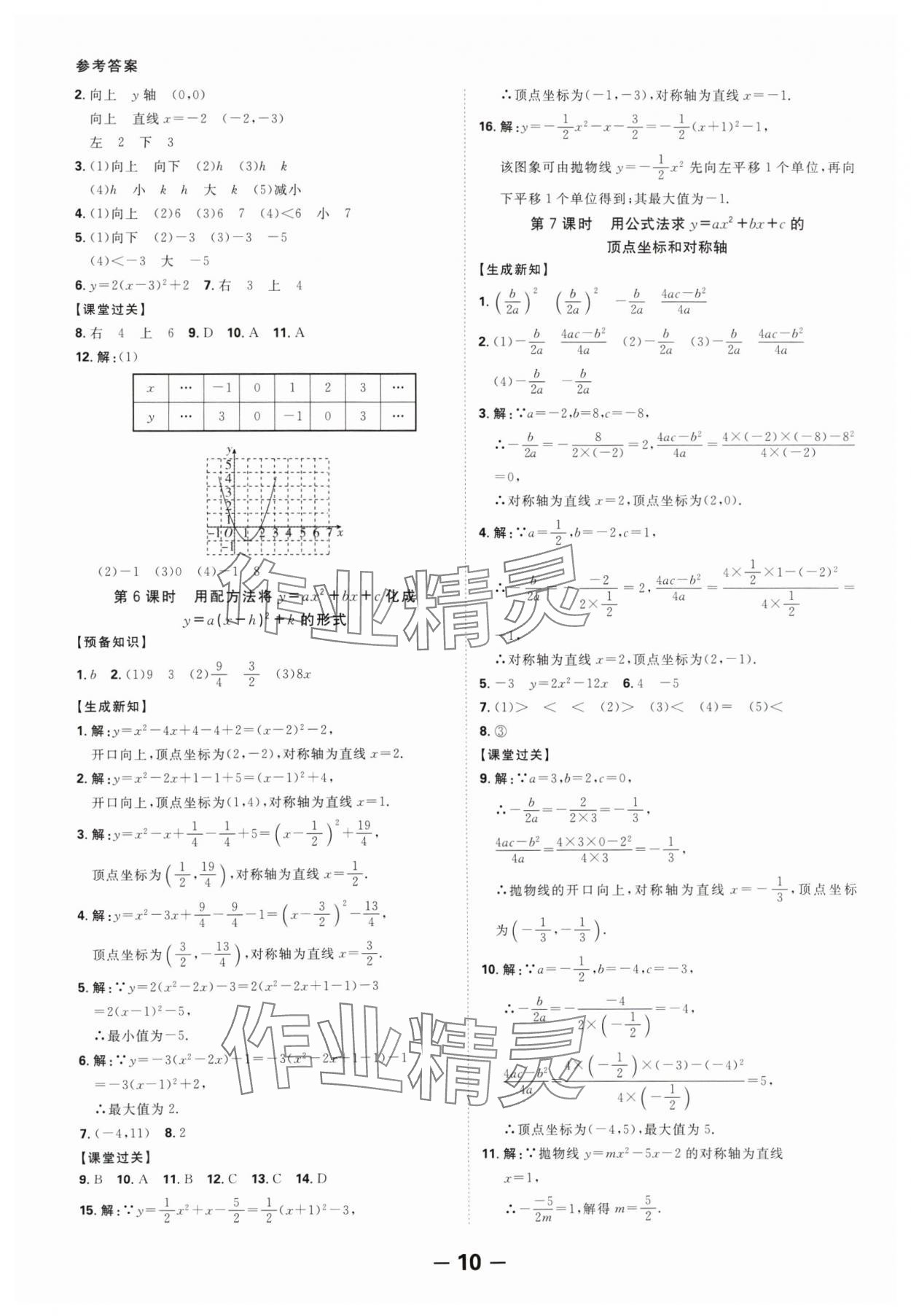 2024年全程突破九年级数学全一册人教版 第10页