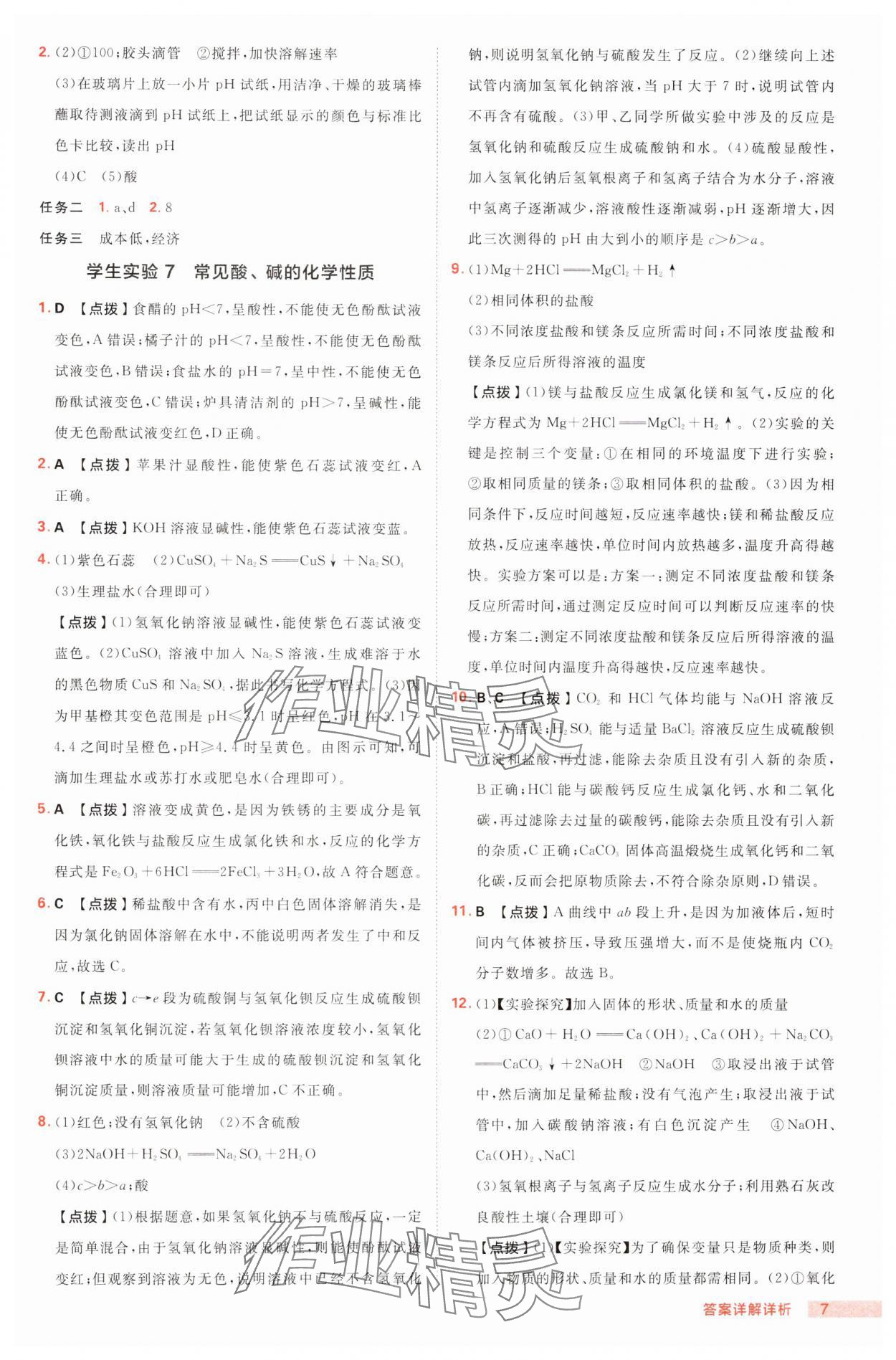2025年綜合應(yīng)用創(chuàng)新題典中點(diǎn)九年級(jí)化學(xué)下冊(cè)魯教版 第7頁(yè)